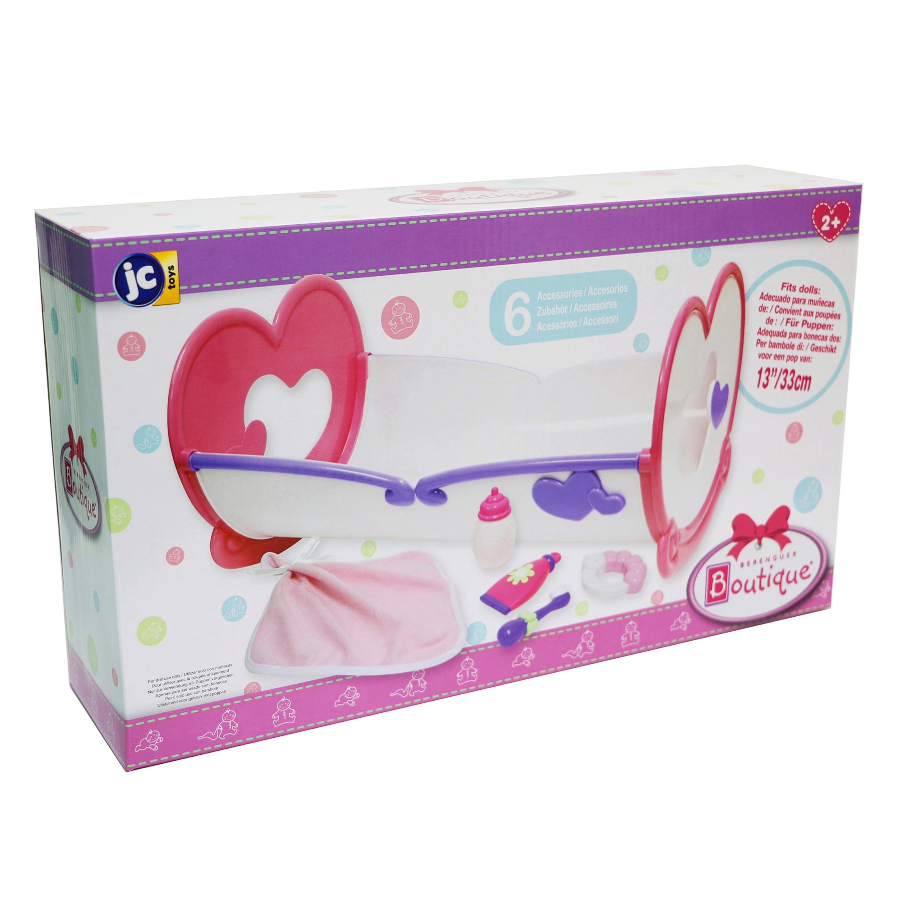 Deluxe Rocking Doll Crib & Accessories