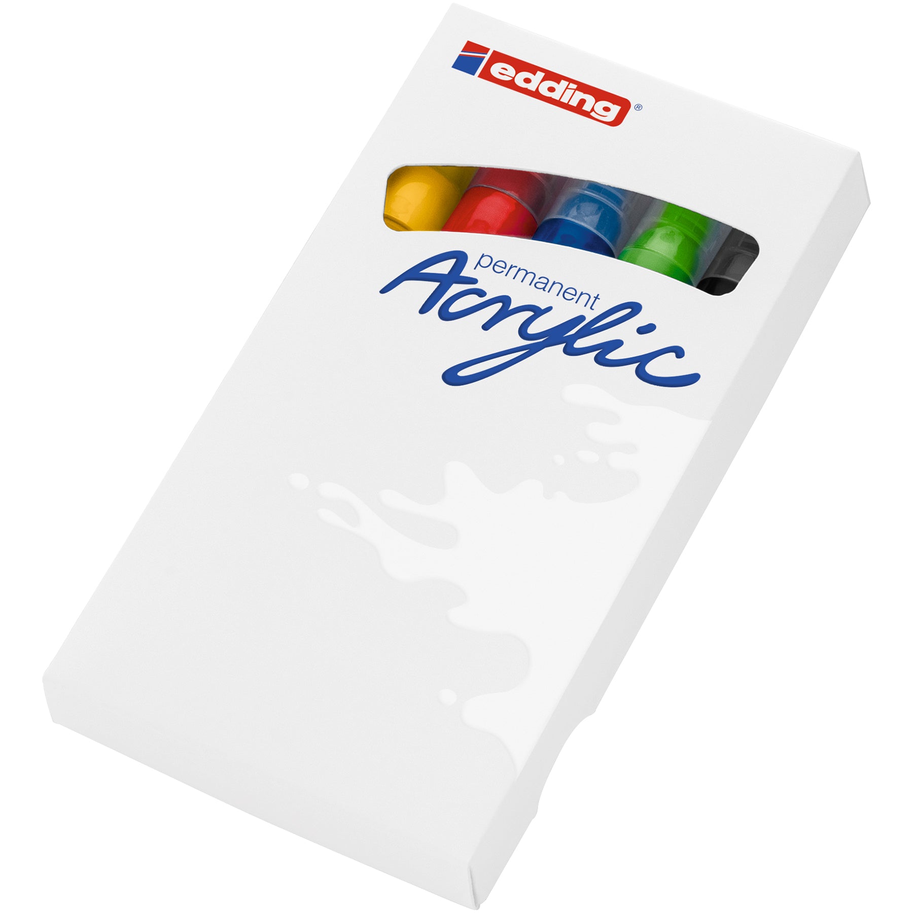 edding 5100 Acrylic Marker - Medium - Set of 5 Assorted - Basic
