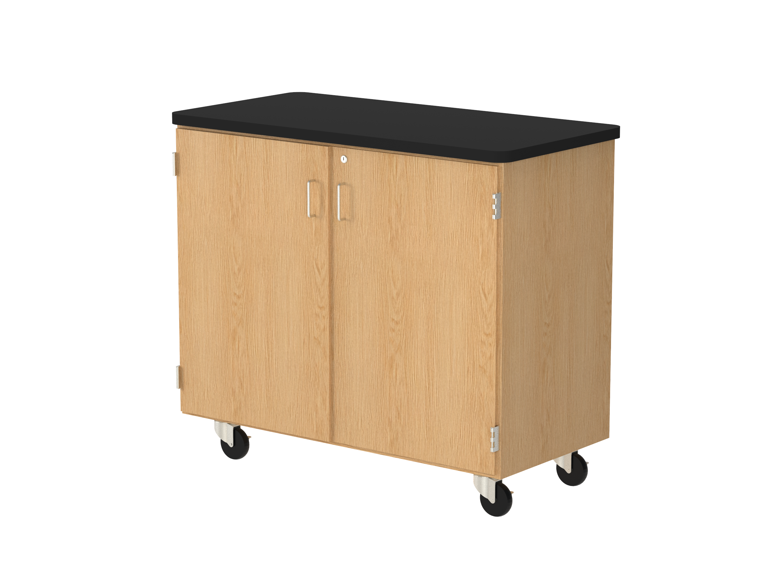 Access Touchdown Tote Cabinet - Red Oak, 48"W x 24"D x 41-1/2"H