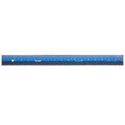 Easy Read Ruler, 18", Blue/Black, Stainless Steel