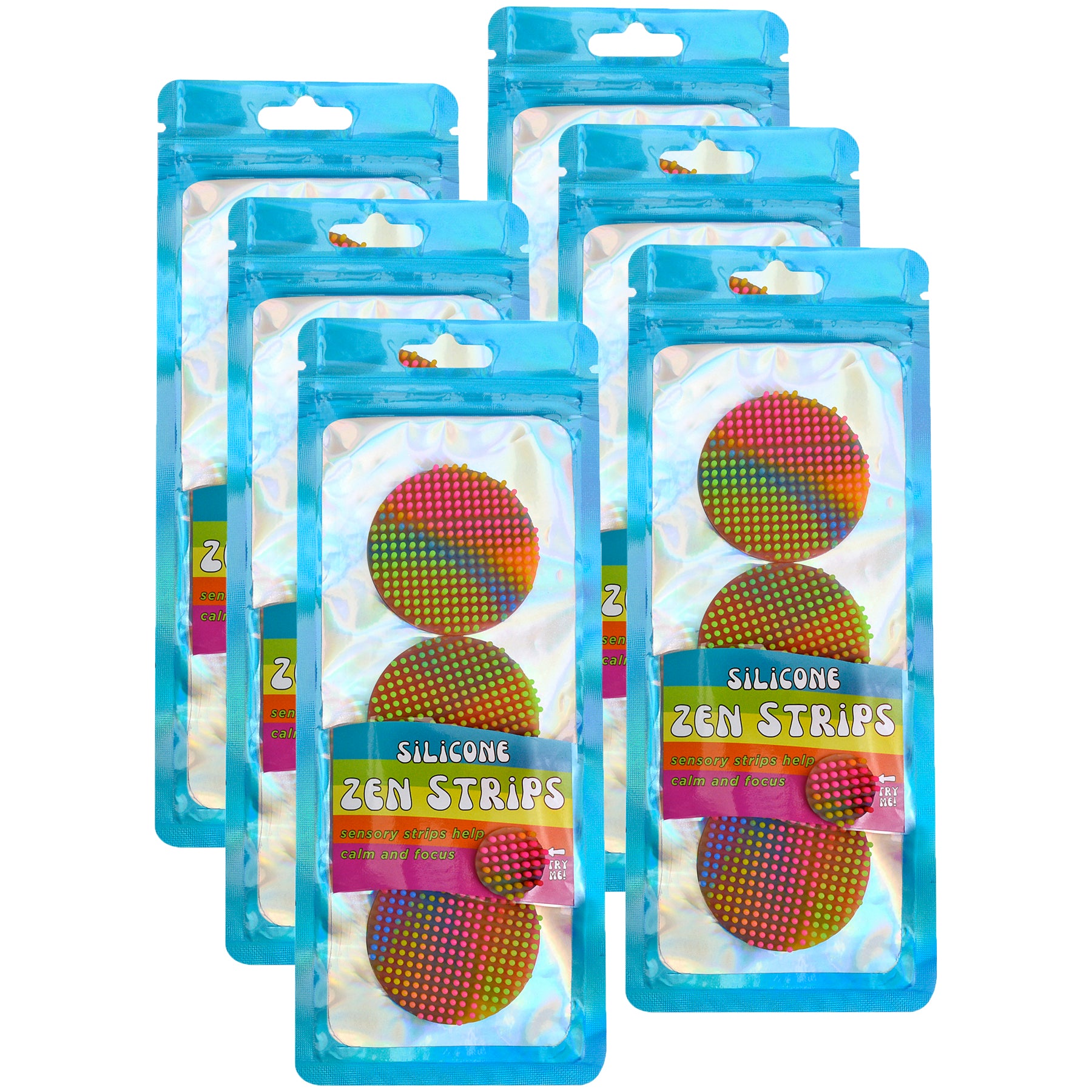 Silicone Zen Dots, 3 Per Set, 6 Sets