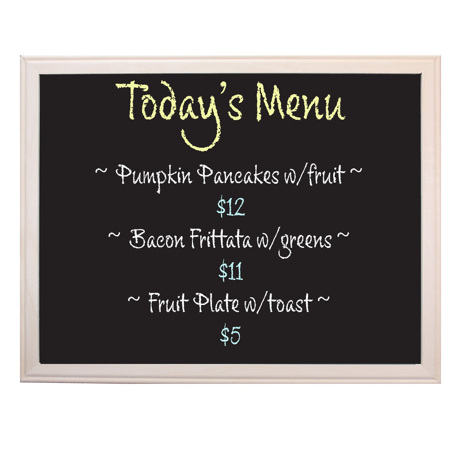 Wood Framed Chalk Board, 18" x 24"