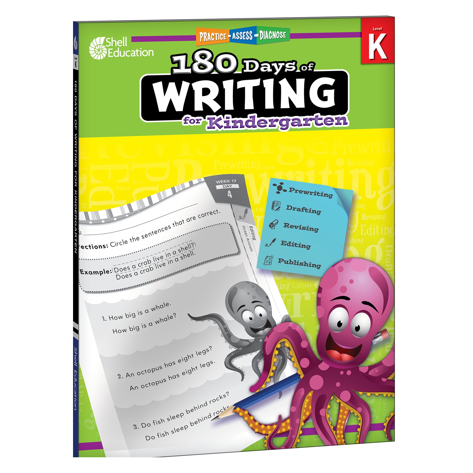 180 Days Writing, Spelling, & Printing Grade K: 3-Book Set