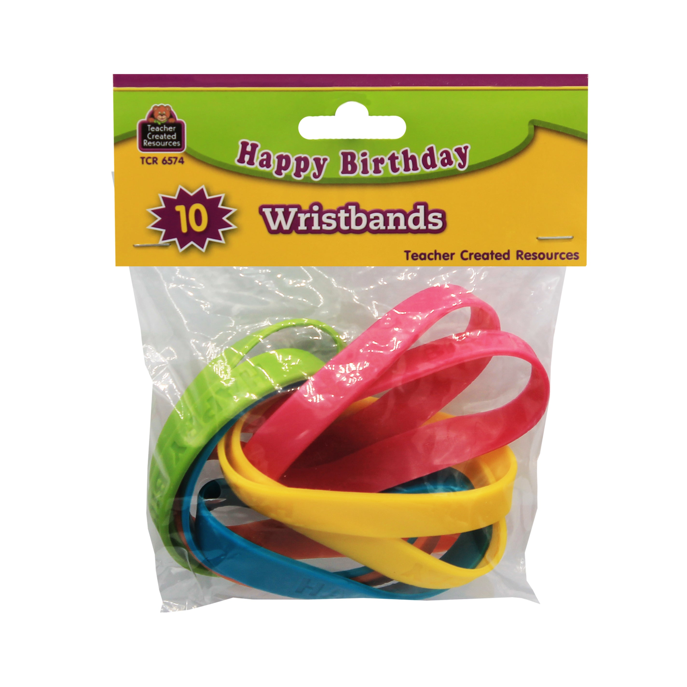 Happy Birthday Wristband Classroom Super Pack, Pack of 30