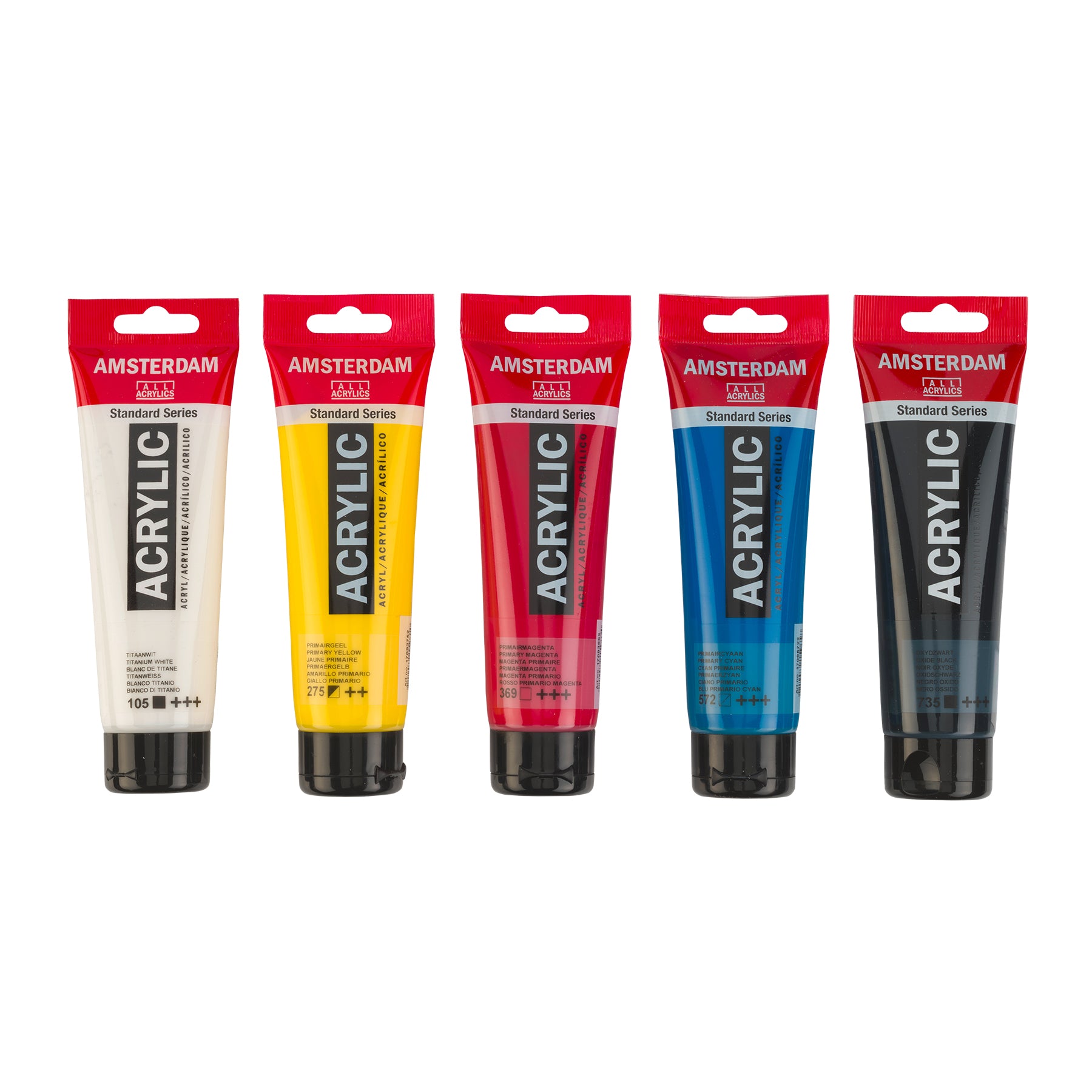 Standard Acrylic Primary Set, 5 x 120 mL