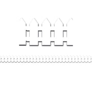 Border - 12 Strips Ea. 3.5"x36" - White Fence Die-Cut