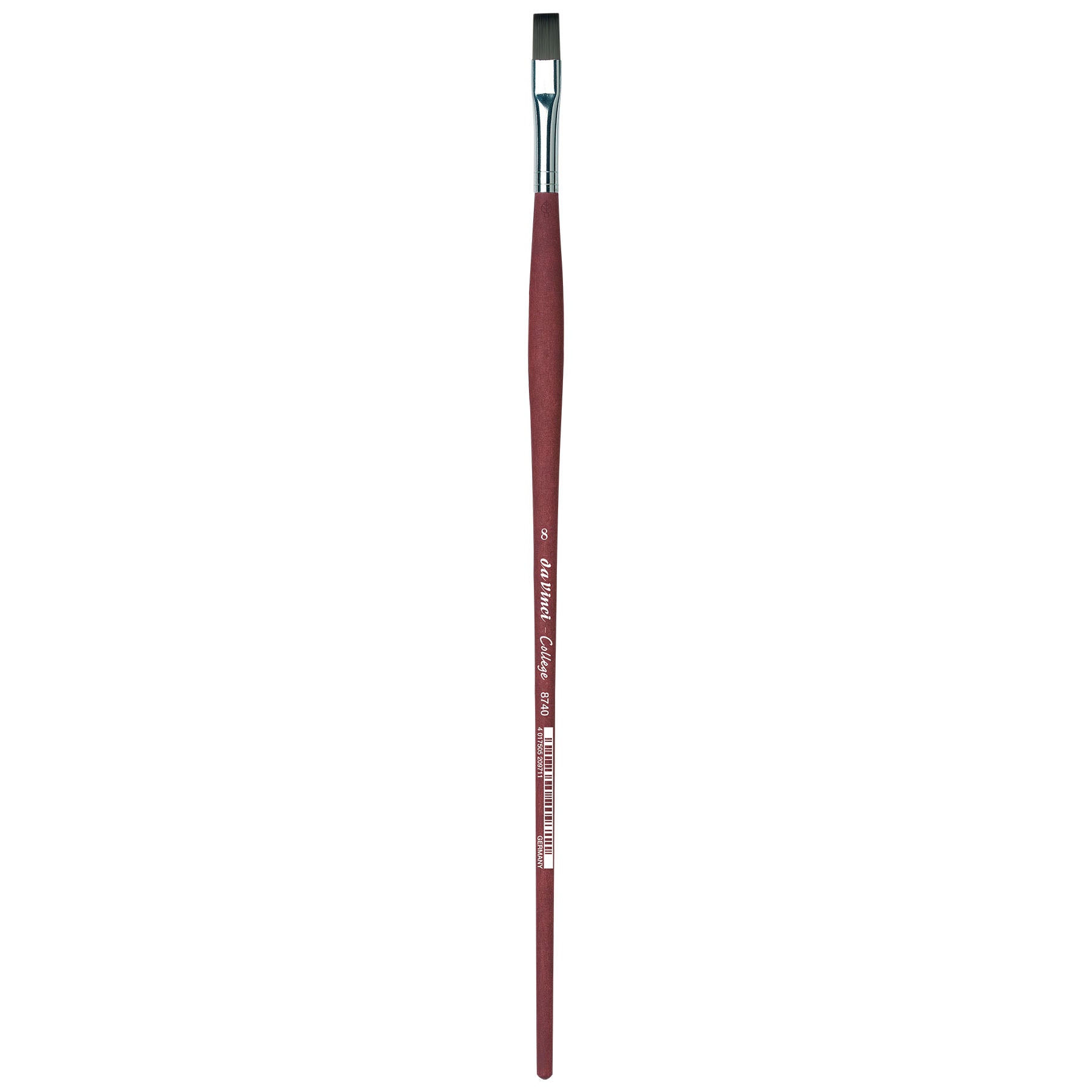 COLLEGE Student Brush, Synthetic, Acrylic & Oil, Flat, Series 8740, Size 8