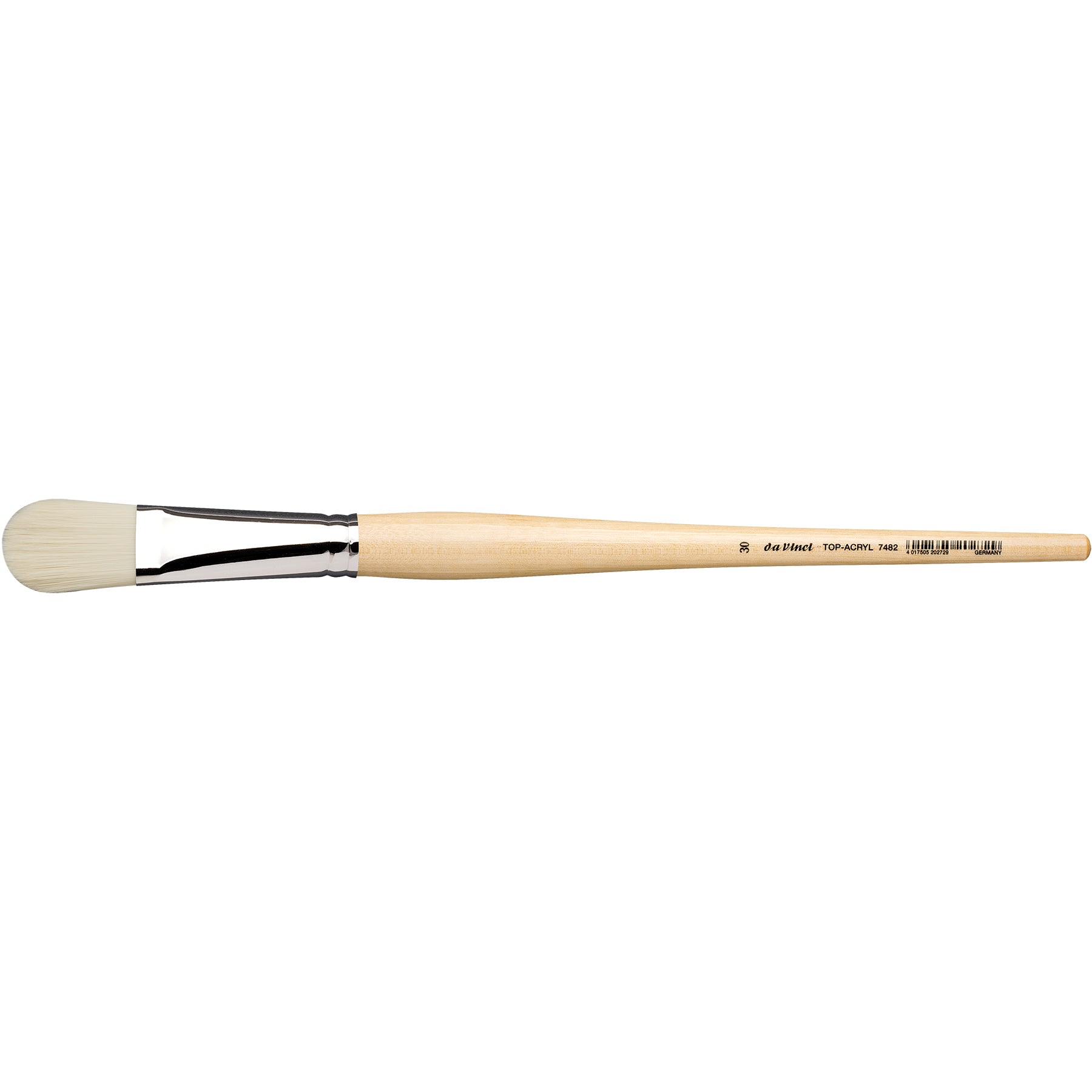 TOP-ACRYL White Brush, Synthetic, Acrylic & Oil, Filbert, Series 7482, Size 30