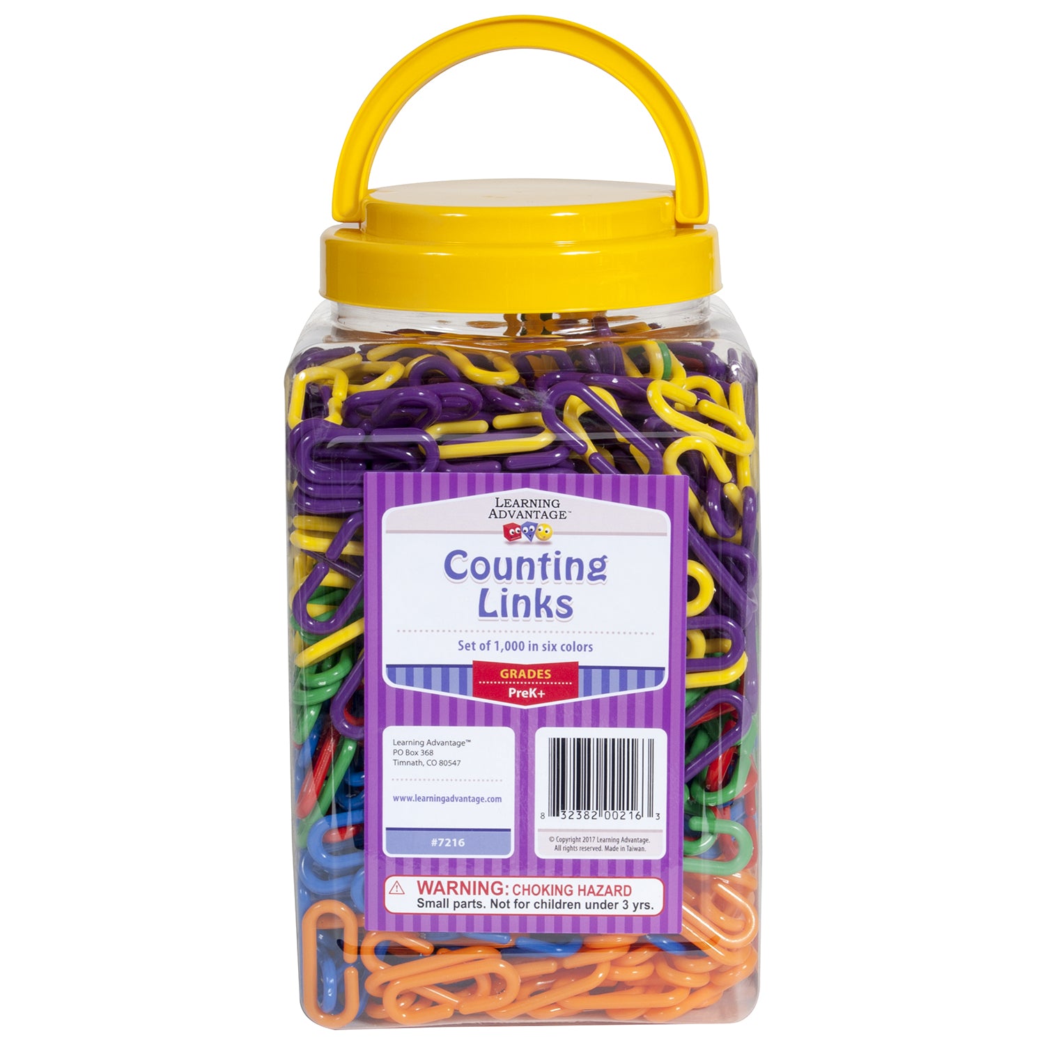 Six-Color Counting Links - Set of 1,000