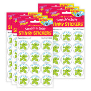 Way to Go!!/ Spearmint Scent Stickers, 24 Per Pack, 6 Packs