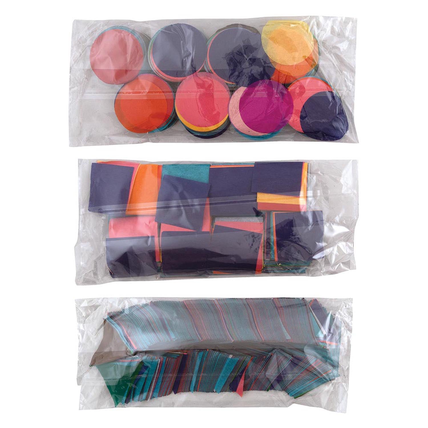 Bleeding Tissue Shapes Assortment, 25 Assorted Colors, Assorted Sizes & Shapes, 500 grams