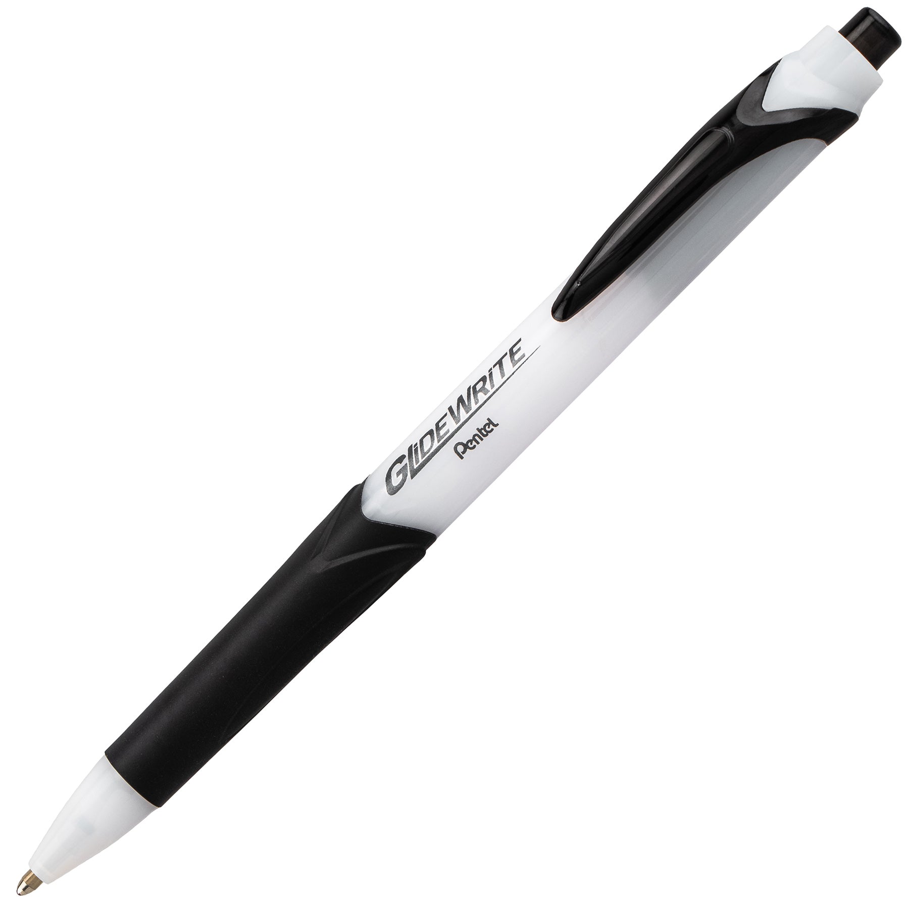 GlideWrite Ballpoint Pen with TechniFlo Ink, (1.0mm) Medium Line, Black, 1 Dozen