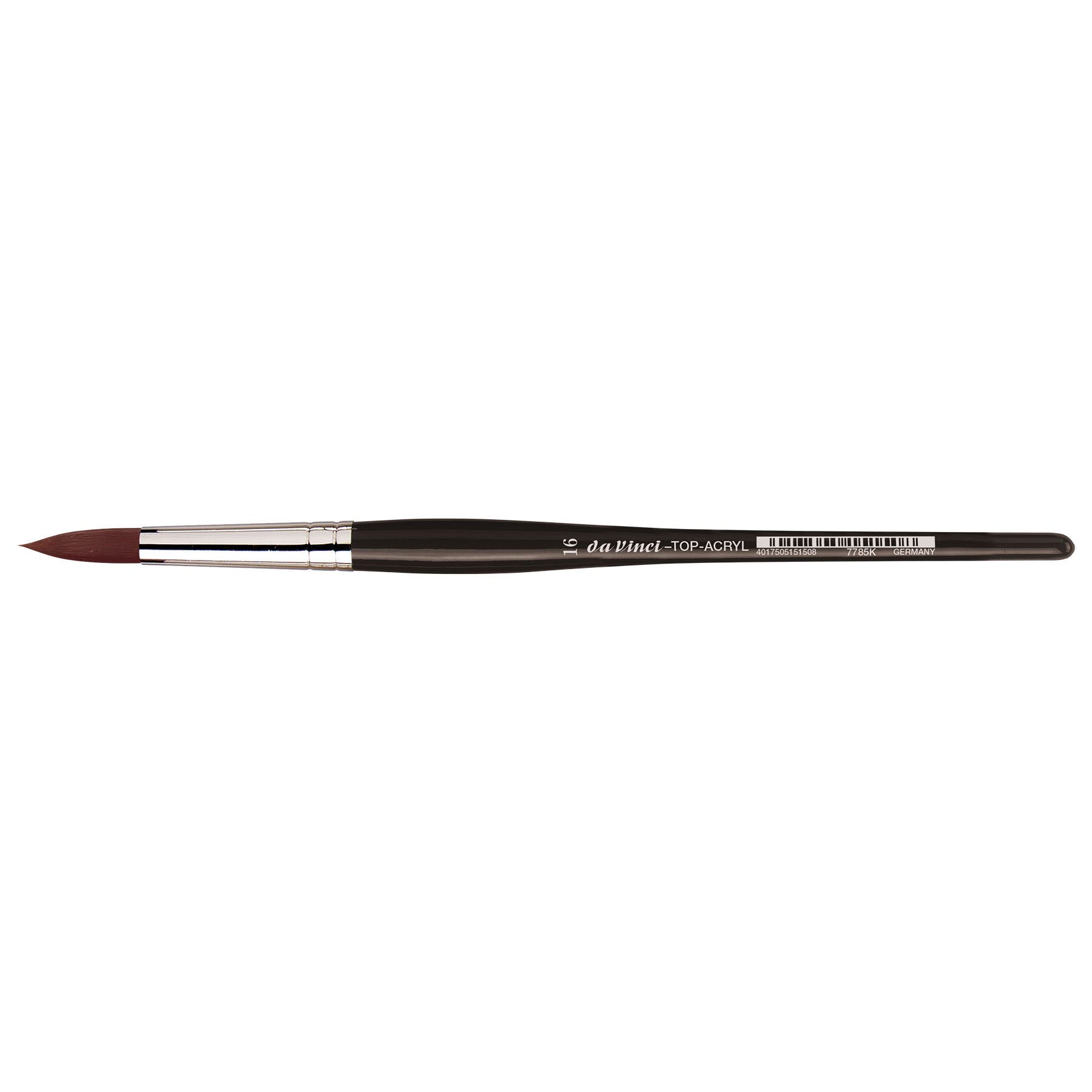 TOP-ACRYL Red-Brown Brush, Synthetic, Acrylic & Oil, Round, Series 7785K, Size 16