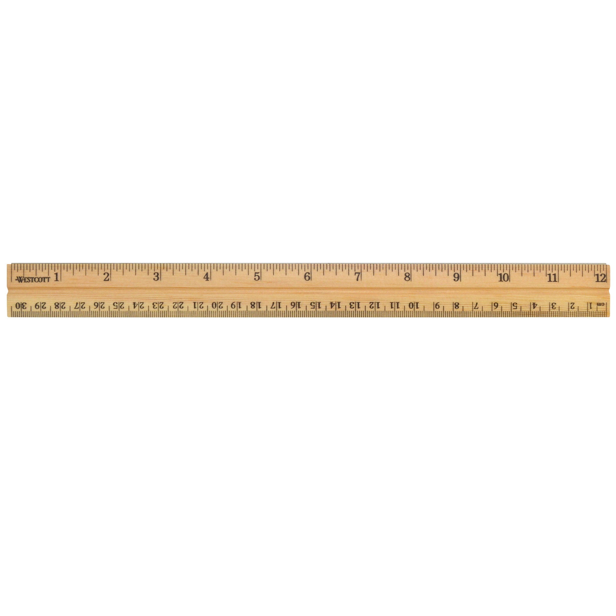School Wood Ruler, 12"