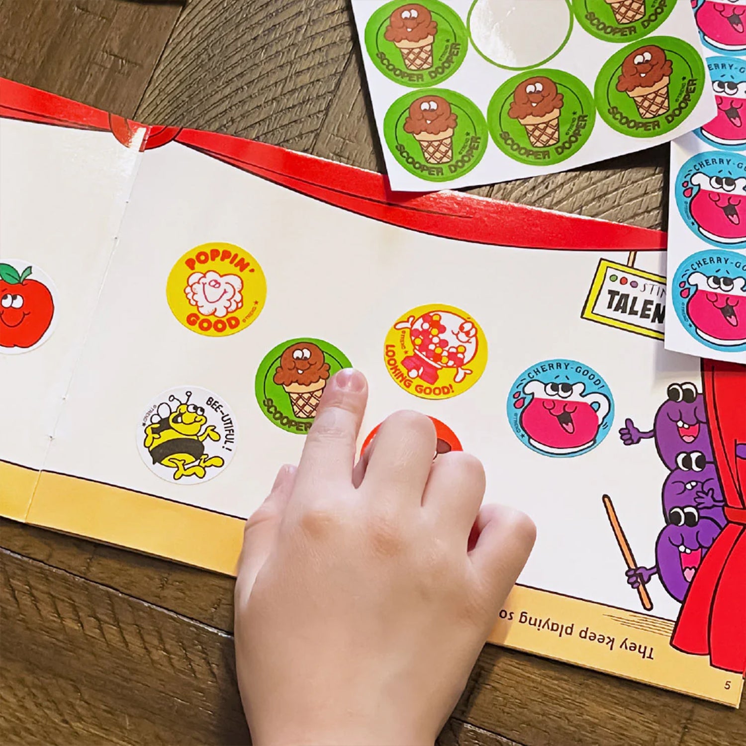 Scooper Dooper/Chocolate Scented Stickers, Pack of 24