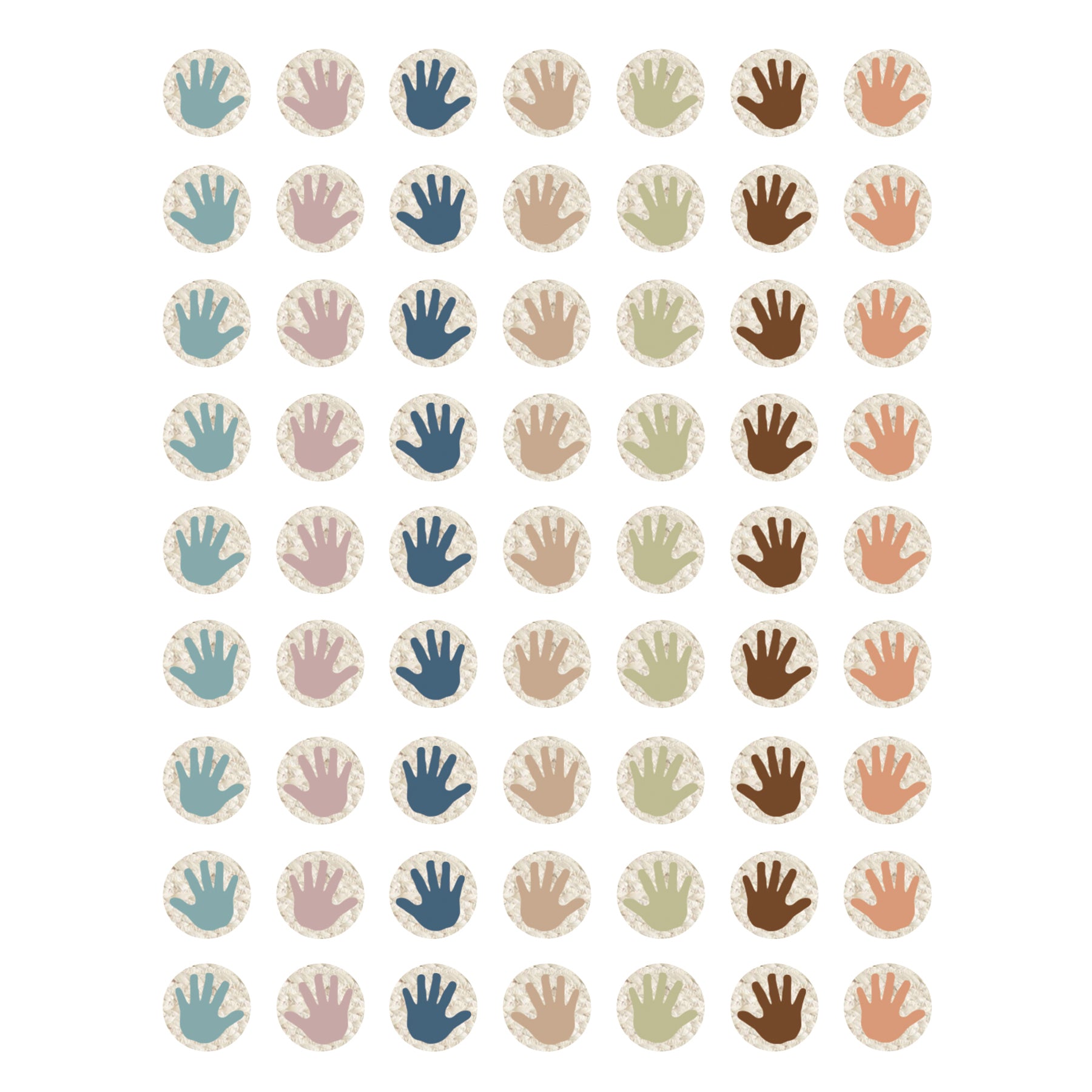 Everyone is Welcome Helping Hands Mini Stickers, Pack of 378
