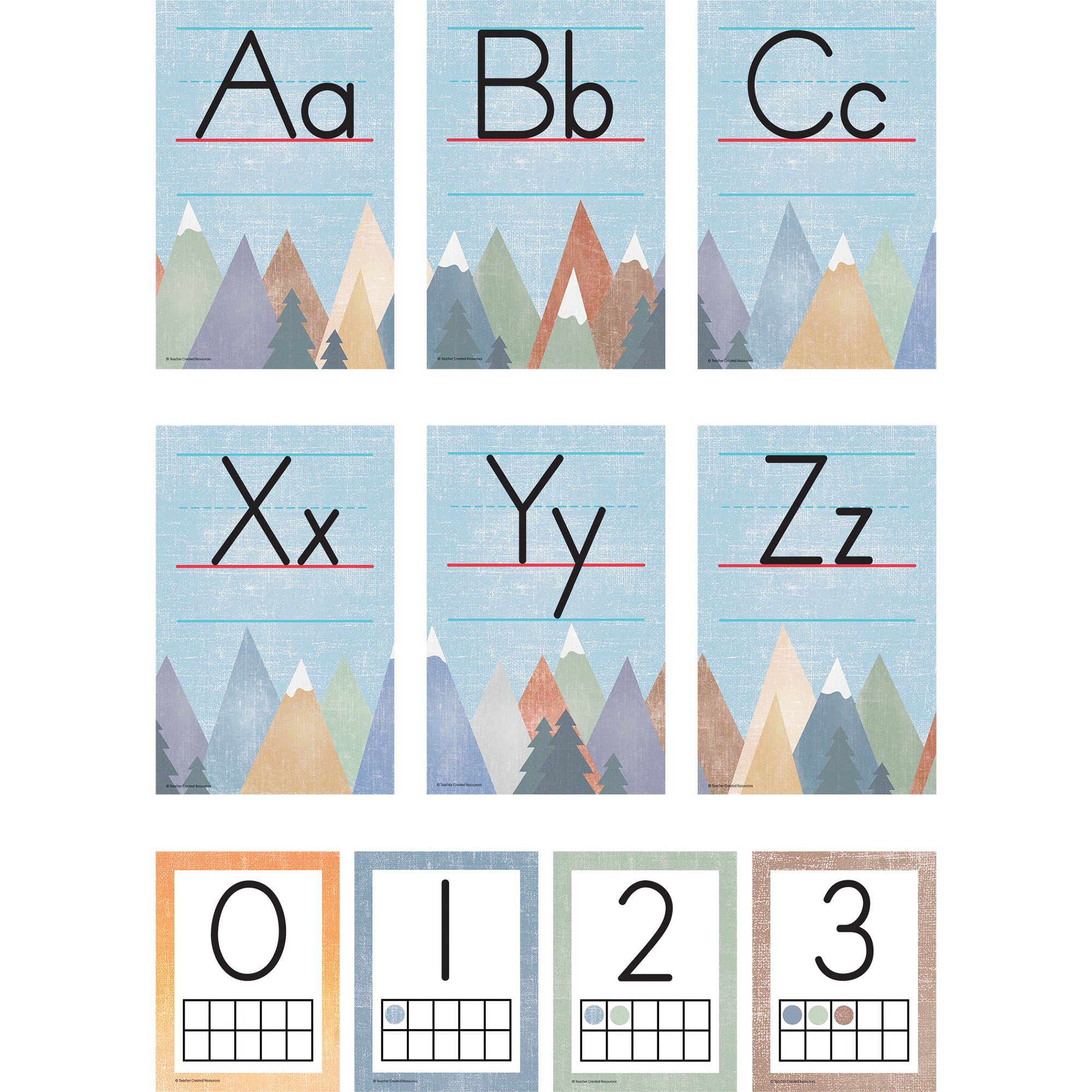 Moving Mountains Alphabet Bulletin Board Set
