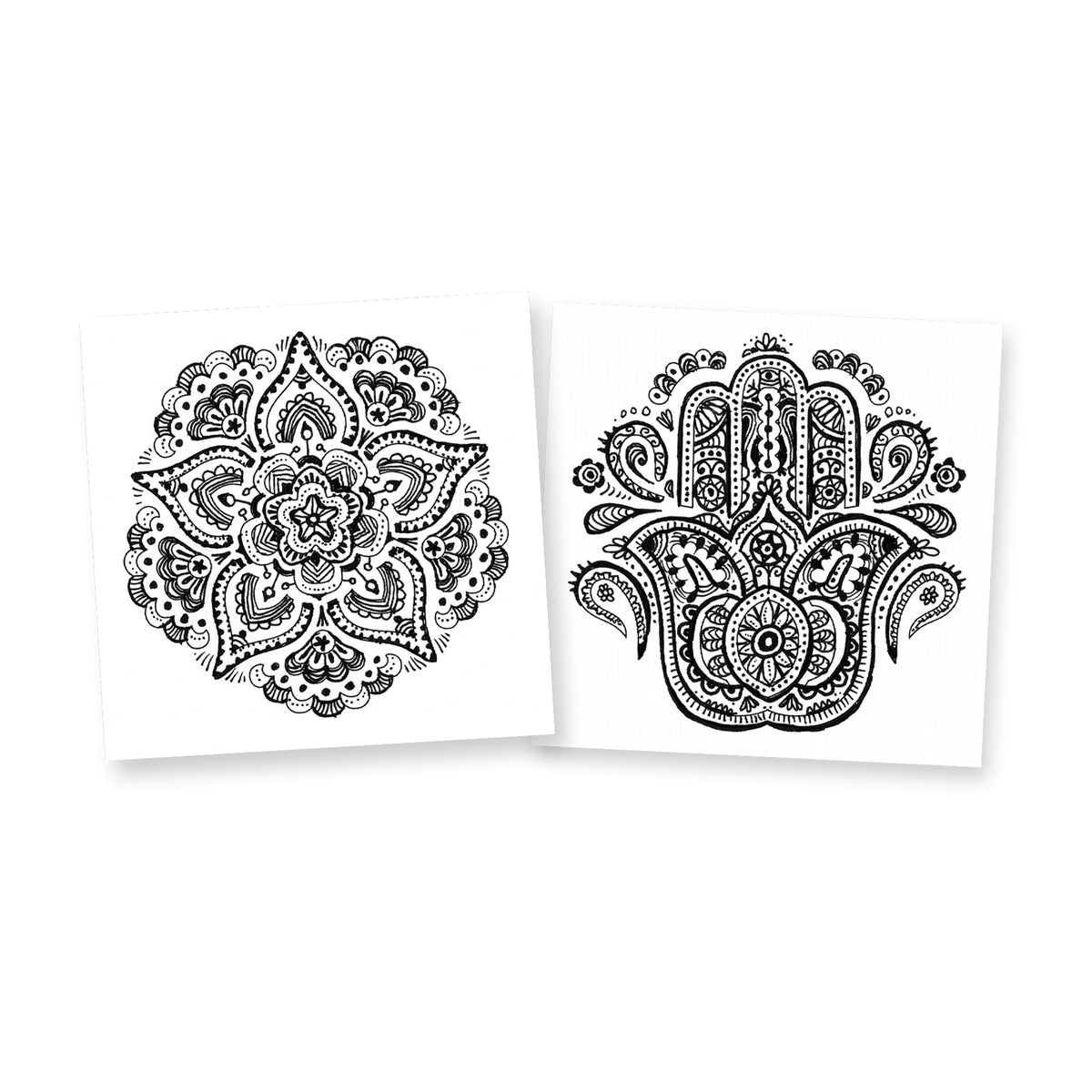 FRACTION MANDALA STENCILS