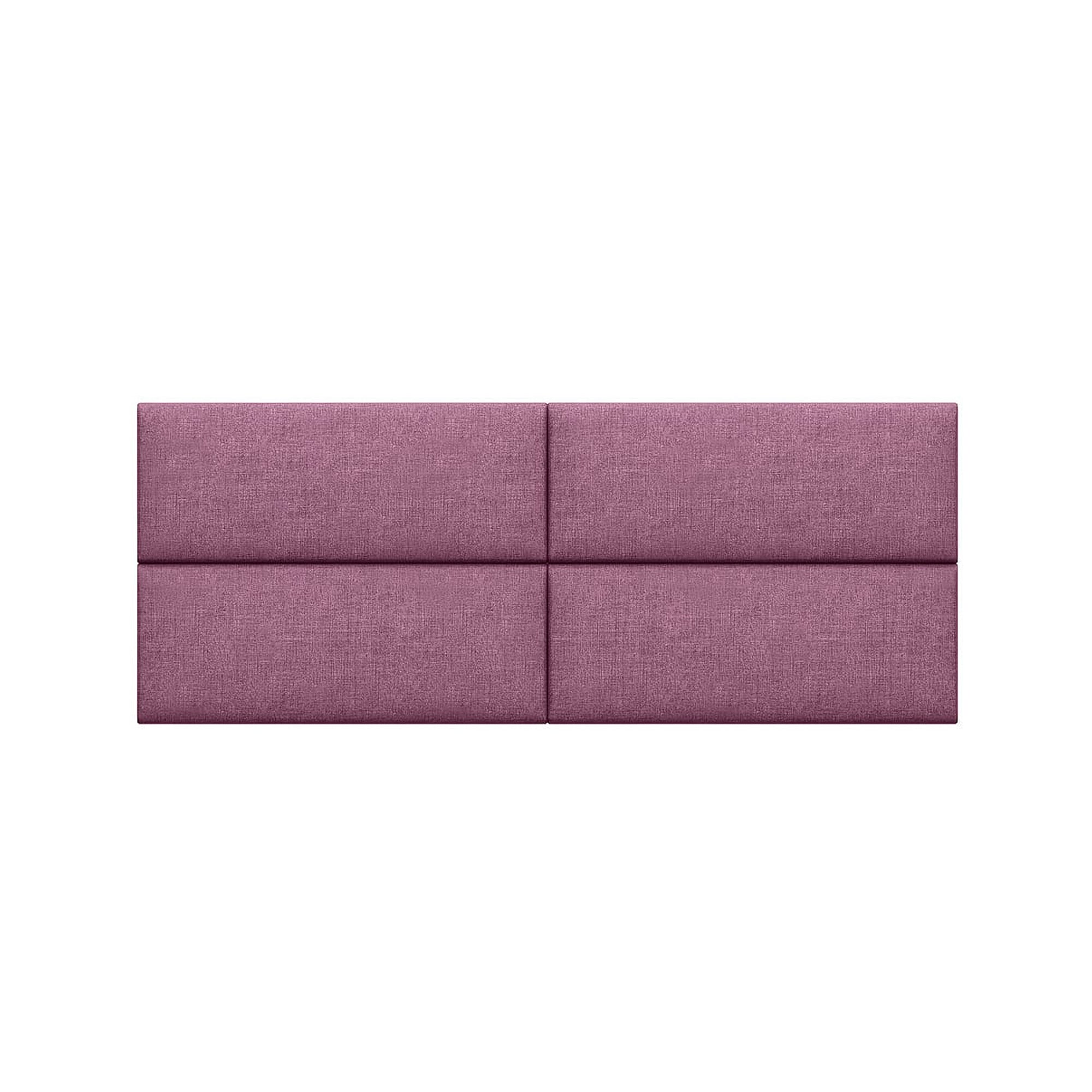 Jaxx Panelist Modern Padded Headboard – Set of 4 Wall Mounted Panels - Queen, Charcoal Microvelvet