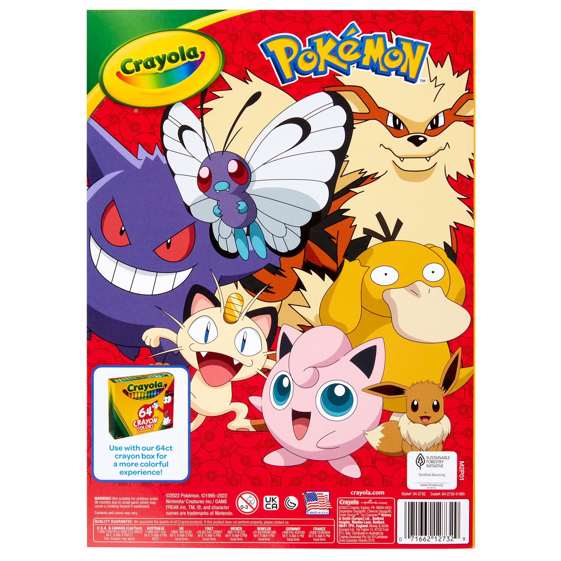Coloring Book, Pokemon, 96 Pages