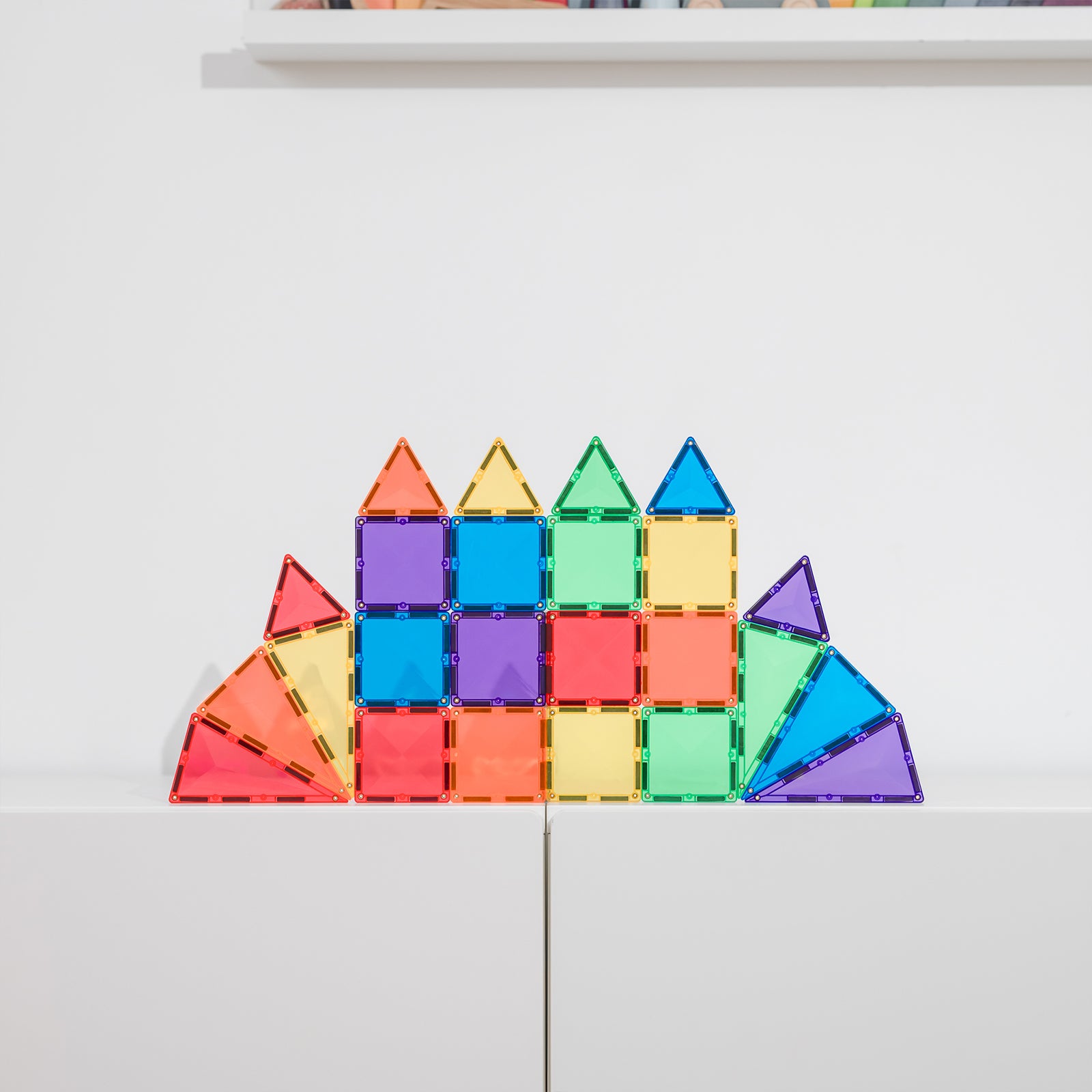 Magnetic Tiles Rainbow Mini Pack, 24 Pieces