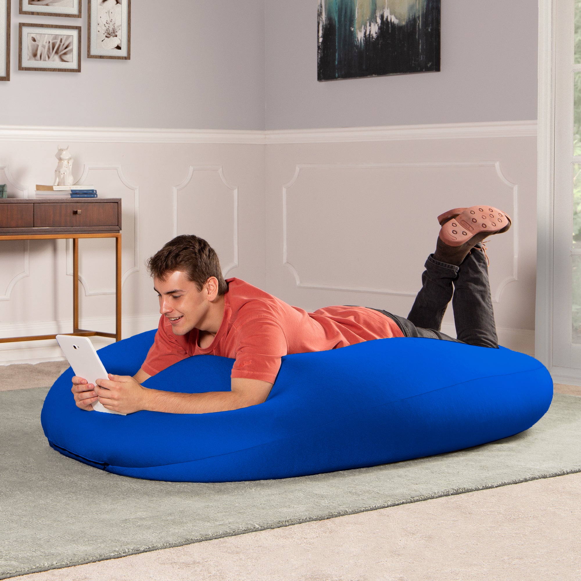 Nimbus Spandex Bean Bag Chair, Large, Royal Blue