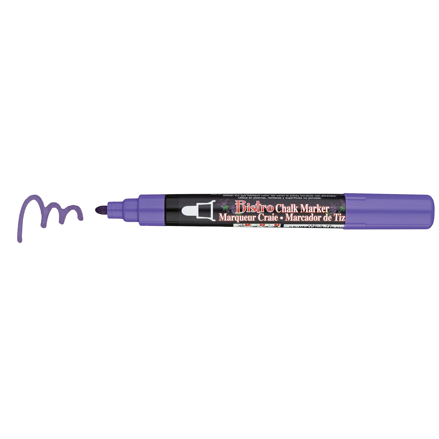 Bistro Chalk Marker Broad Tip, 480R-S, Violet