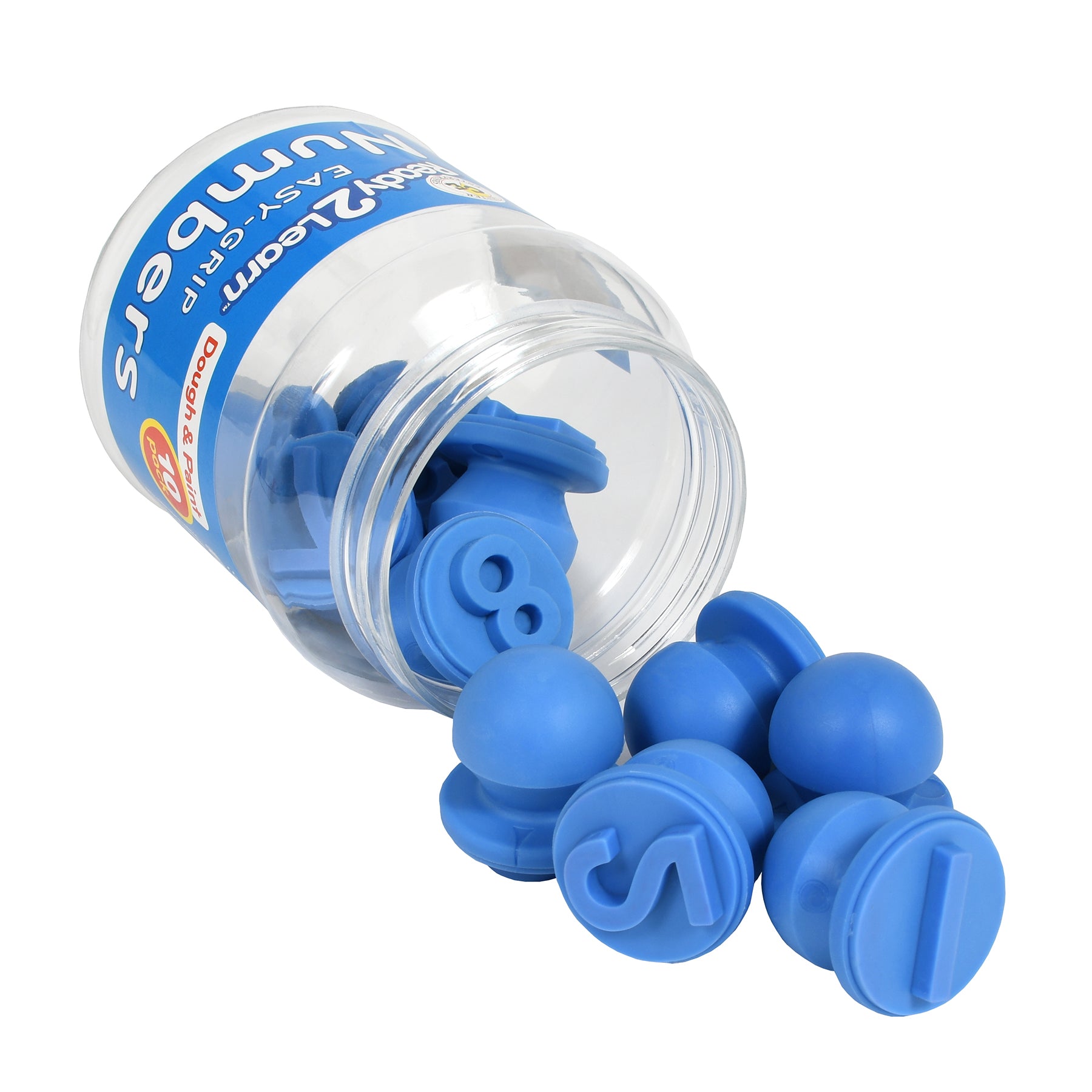 Easy Grip Dough and Paint Stampers, Numbers, Set of 10