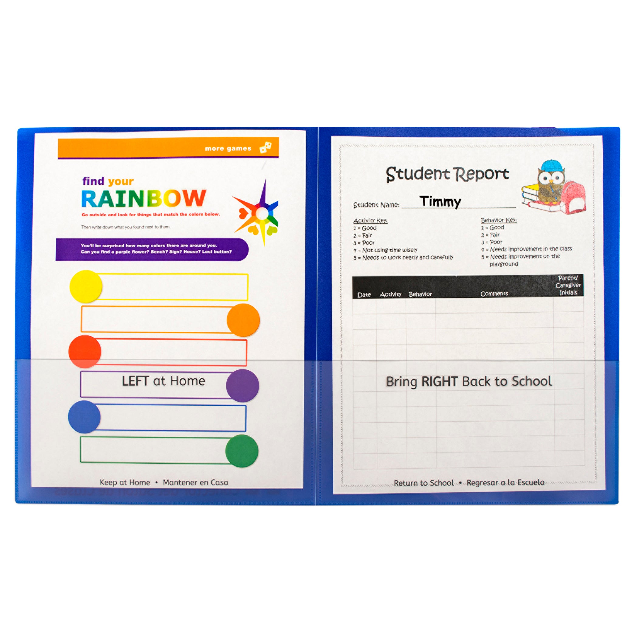 Classroom Connector™ School-To-Home Folders, Orange, Box of 25
