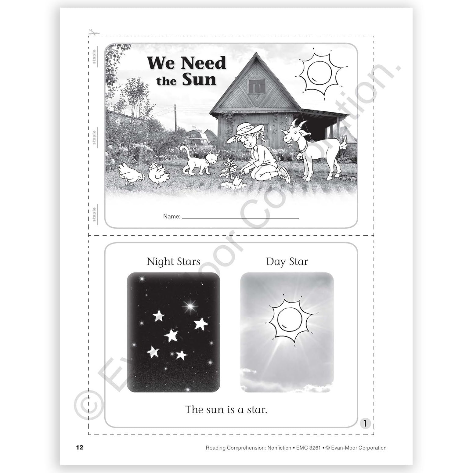 Reading Comprehension: Nonfiction, Grade 1