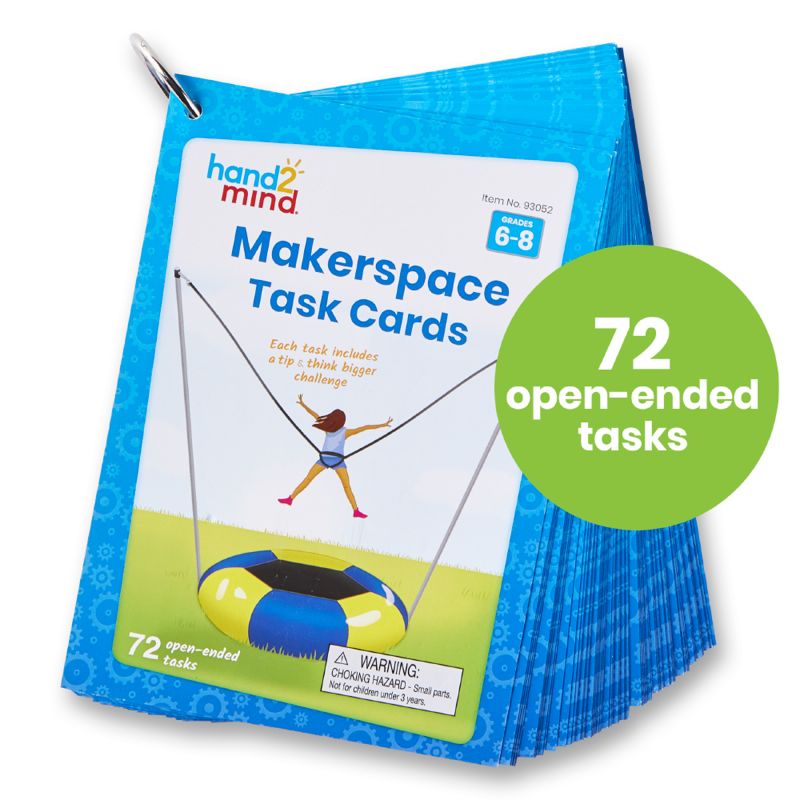 CARDS, MAKERSPACE 6-8, W/RING, SET/72