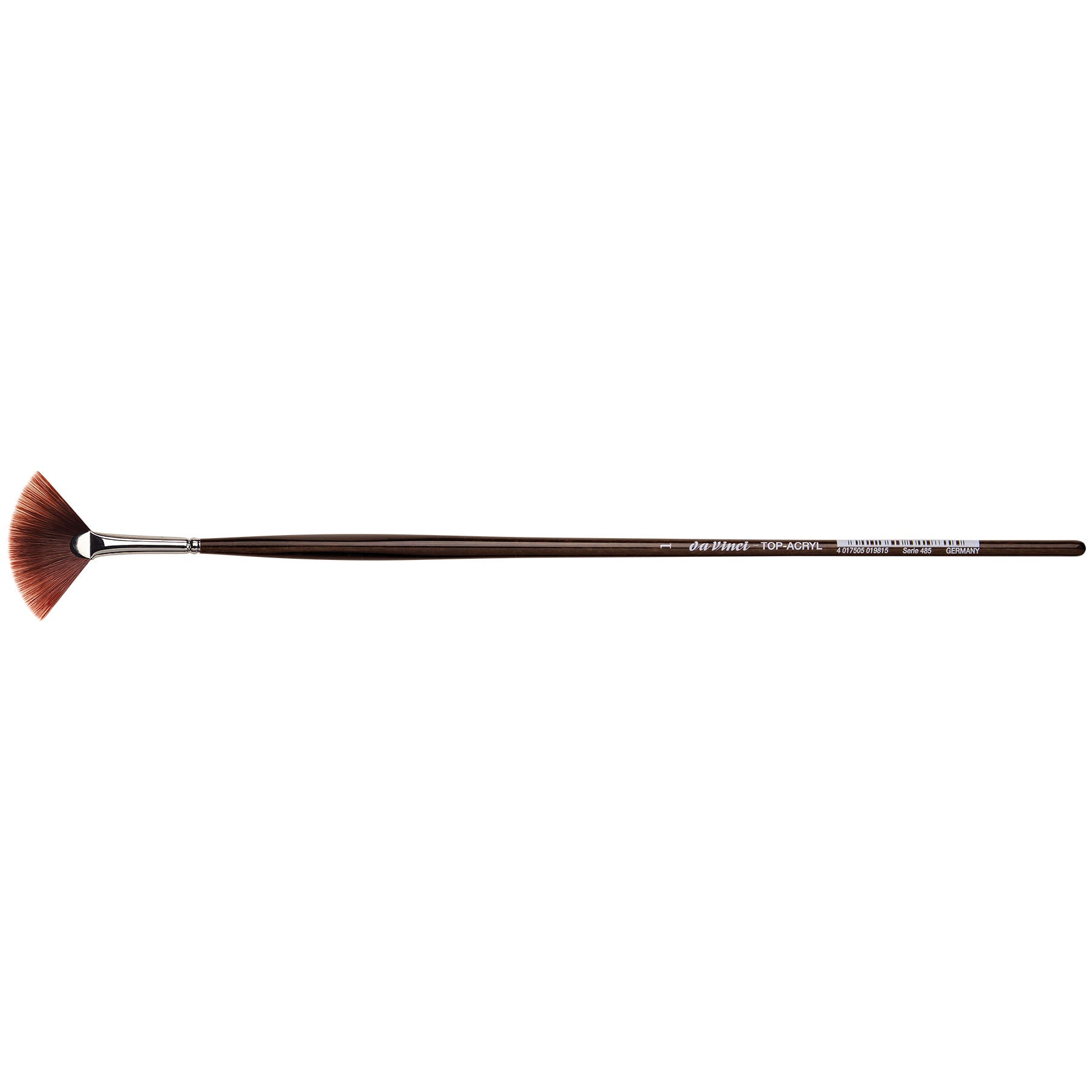 TOP-ACRYL Red-Brown Brush, Synthetic, Acrylic & Oil, Fan, Series 485, Size 1