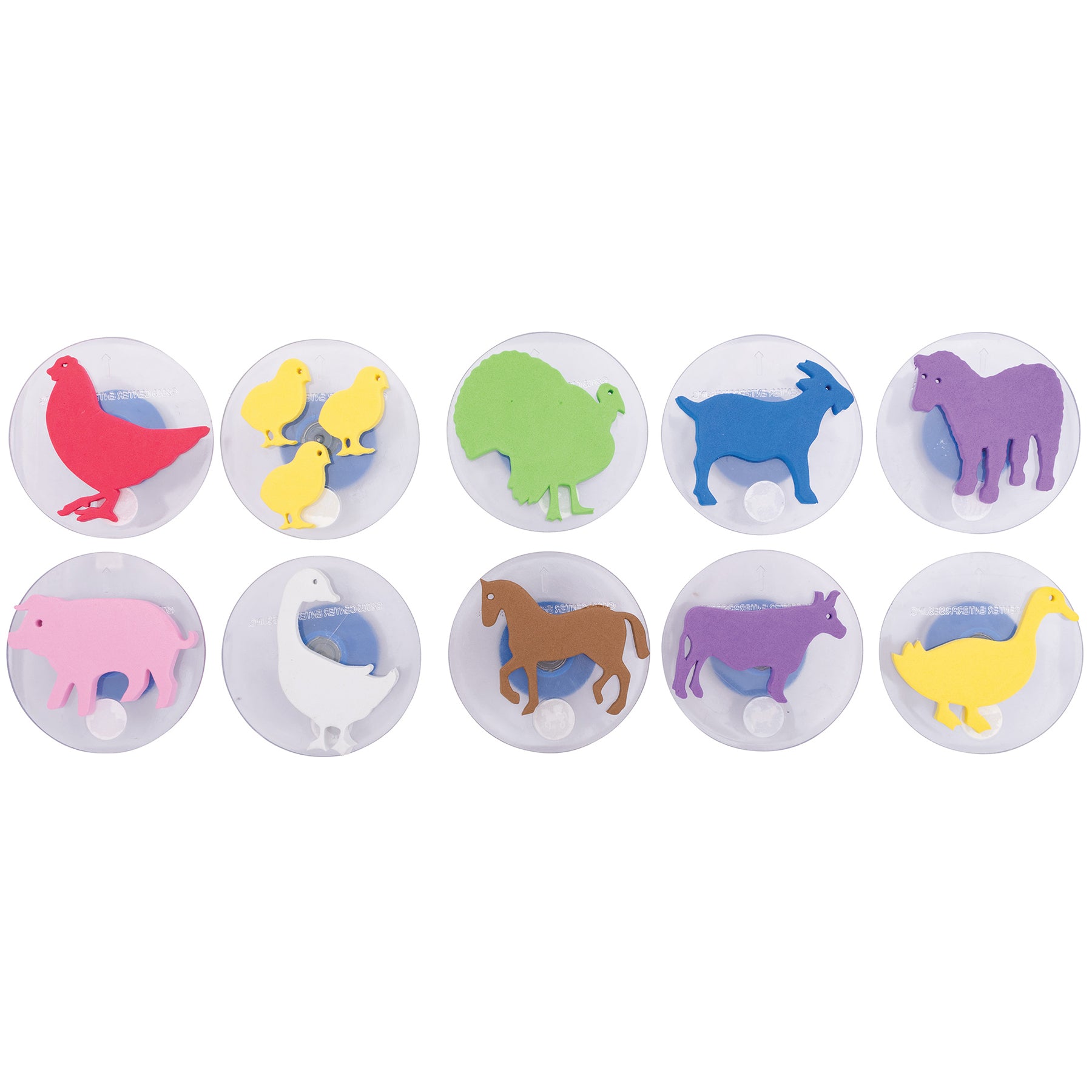 Giant Stampers & Stamp Pad Kit - 22 Stampers - 10 Stamp Pads