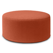 Jaxx Candler Round Couch Ottoman – Oversized Giant Coffee Table Ottoman - Versatile Firm Foam Construction - Kid Safe with Removable Cover, 36”, Luxe Boucle, Boucle Terra Cotta