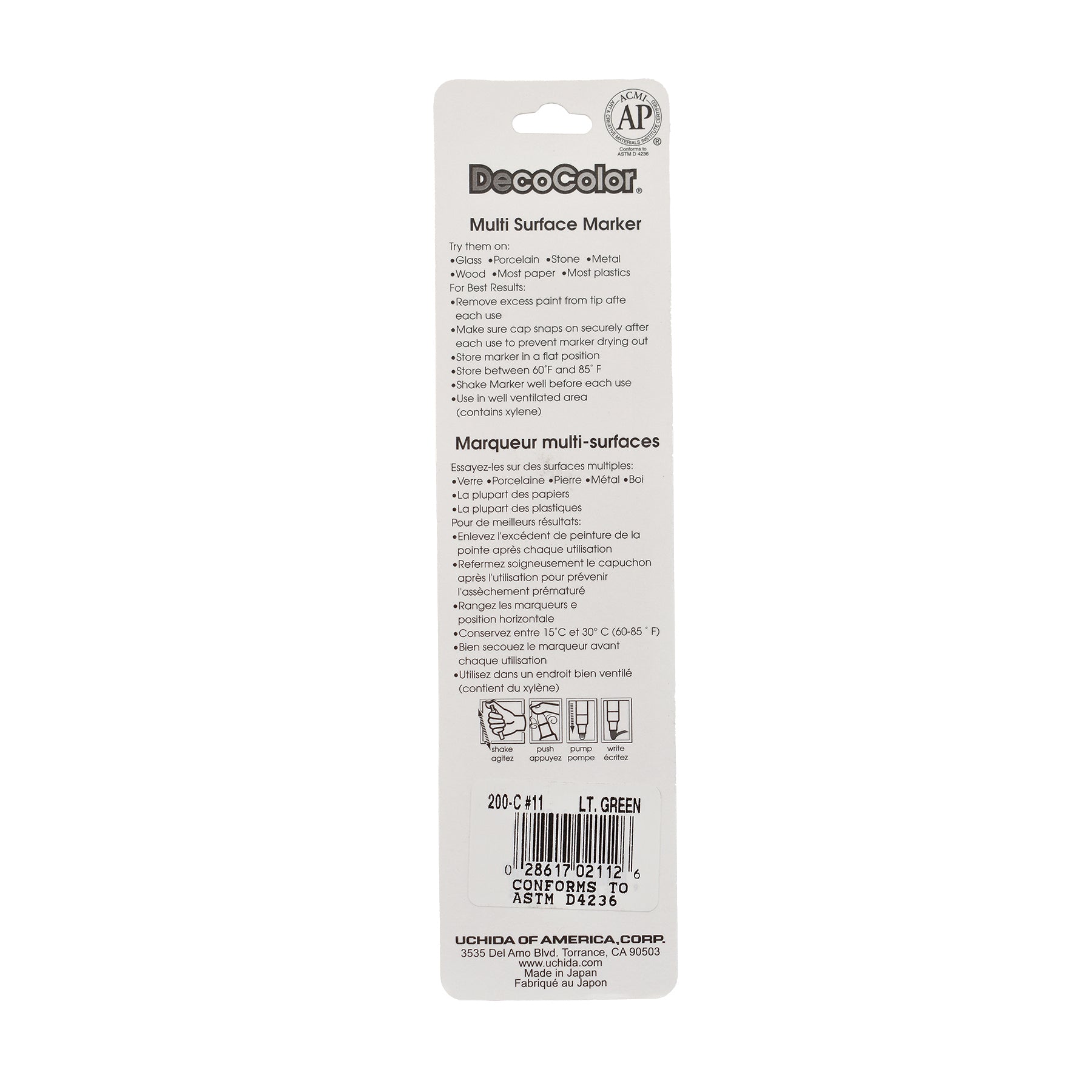 DecoColor® Paint Marker, Fine, 200-S, Light Green #11