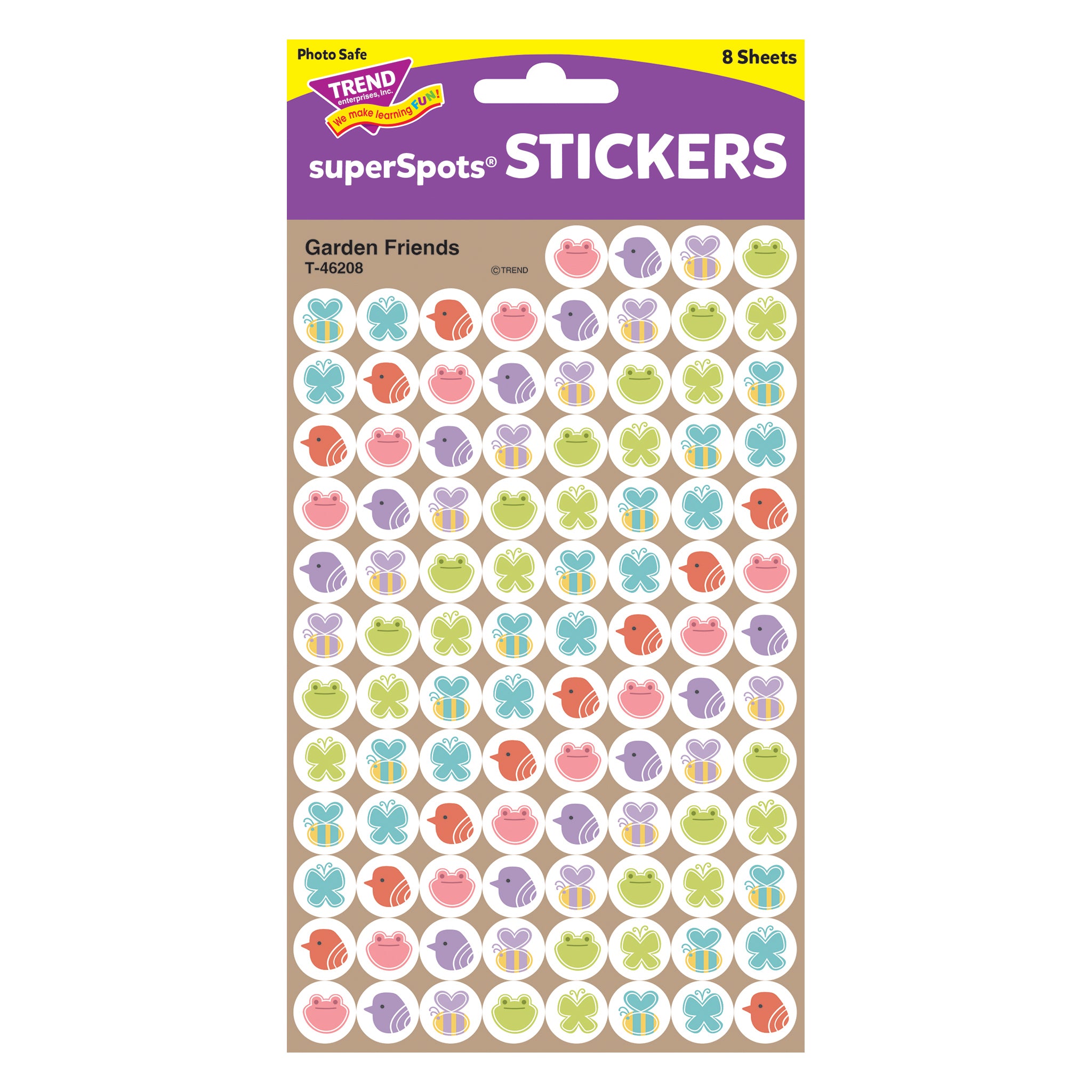 Garden Friends superSpots® Stickers, 800 Count