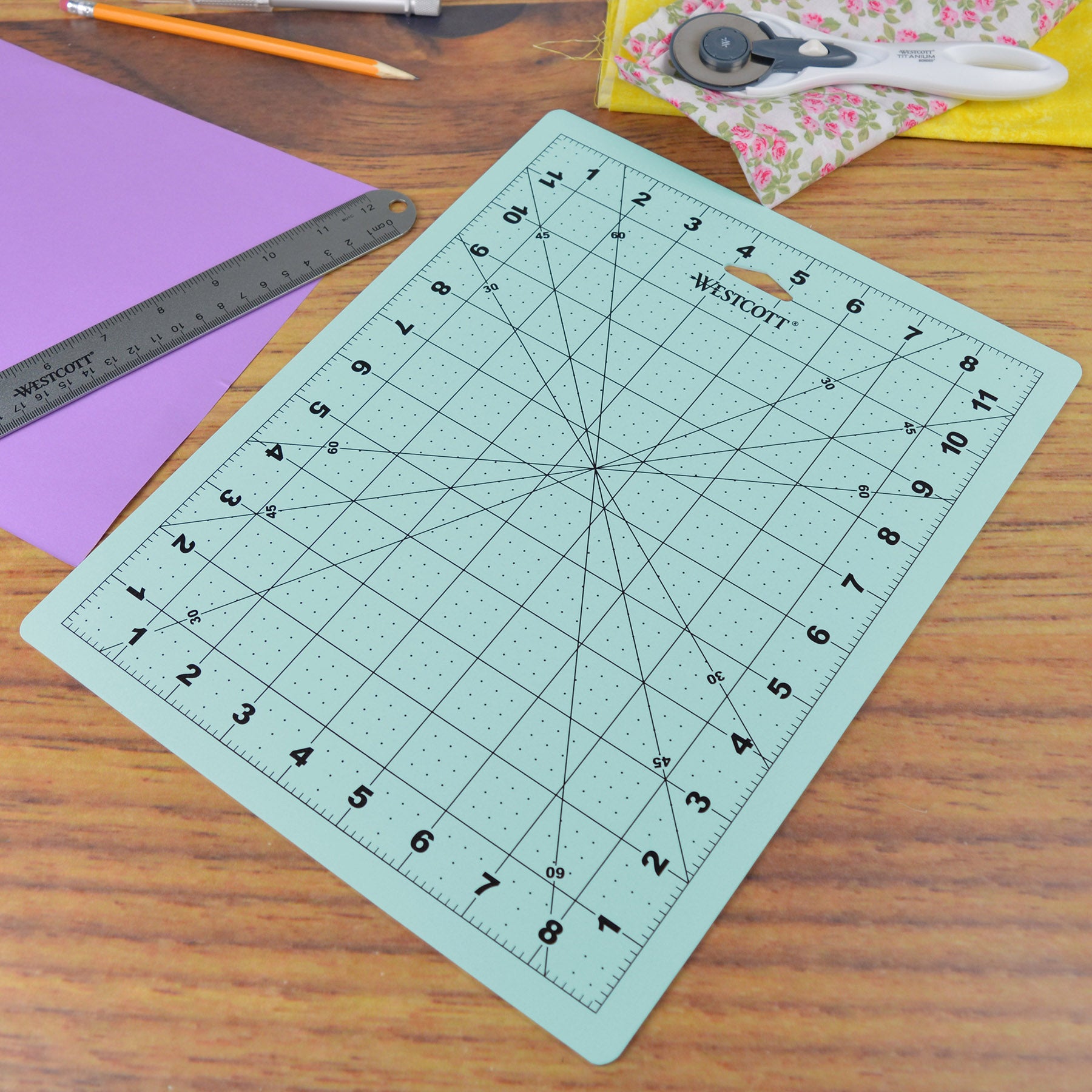 Self-Healing Craft Cutting Mat with Grid, 9" x 12"