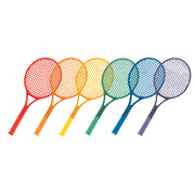 Plastic Tennis Racket Set, 6 Assorted Colors