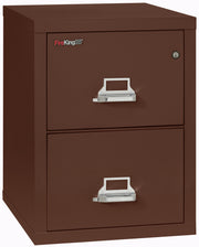 1 Hour Fire Resistant File Cabinet - 2 Drawer Letter 25" depth (Brown)