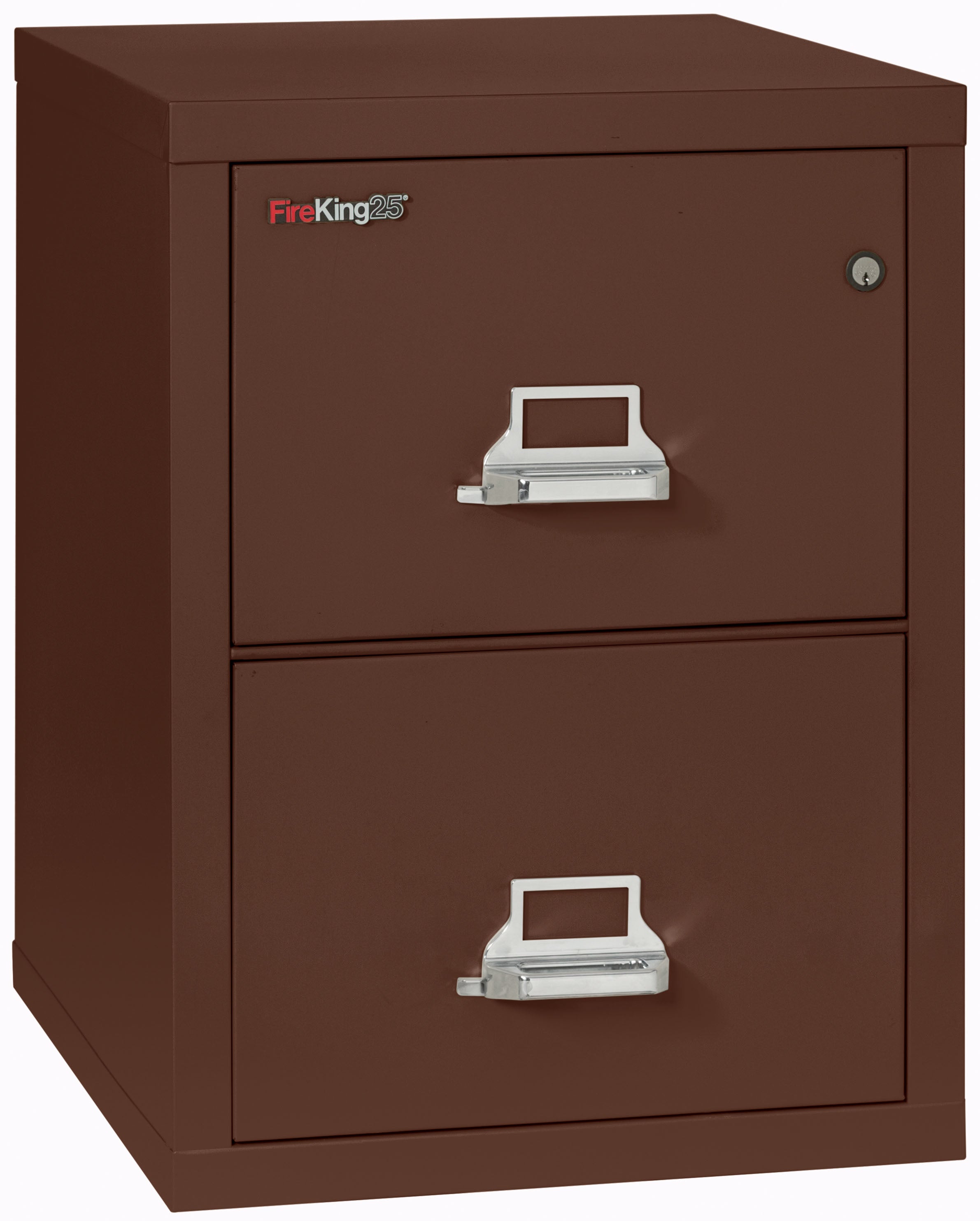 1 Hour Fire Resistant File Cabinet - 2 Drawer Letter 25" depth (Brown)