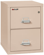 1 Hour Fire Resistant File Cabinet - 2 Drawer Letter 25" depth (Champagne)