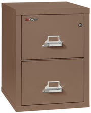 1 Hour Fire Resistant File Cabinet - 2 Drawer Letter 25" depth (Tan)