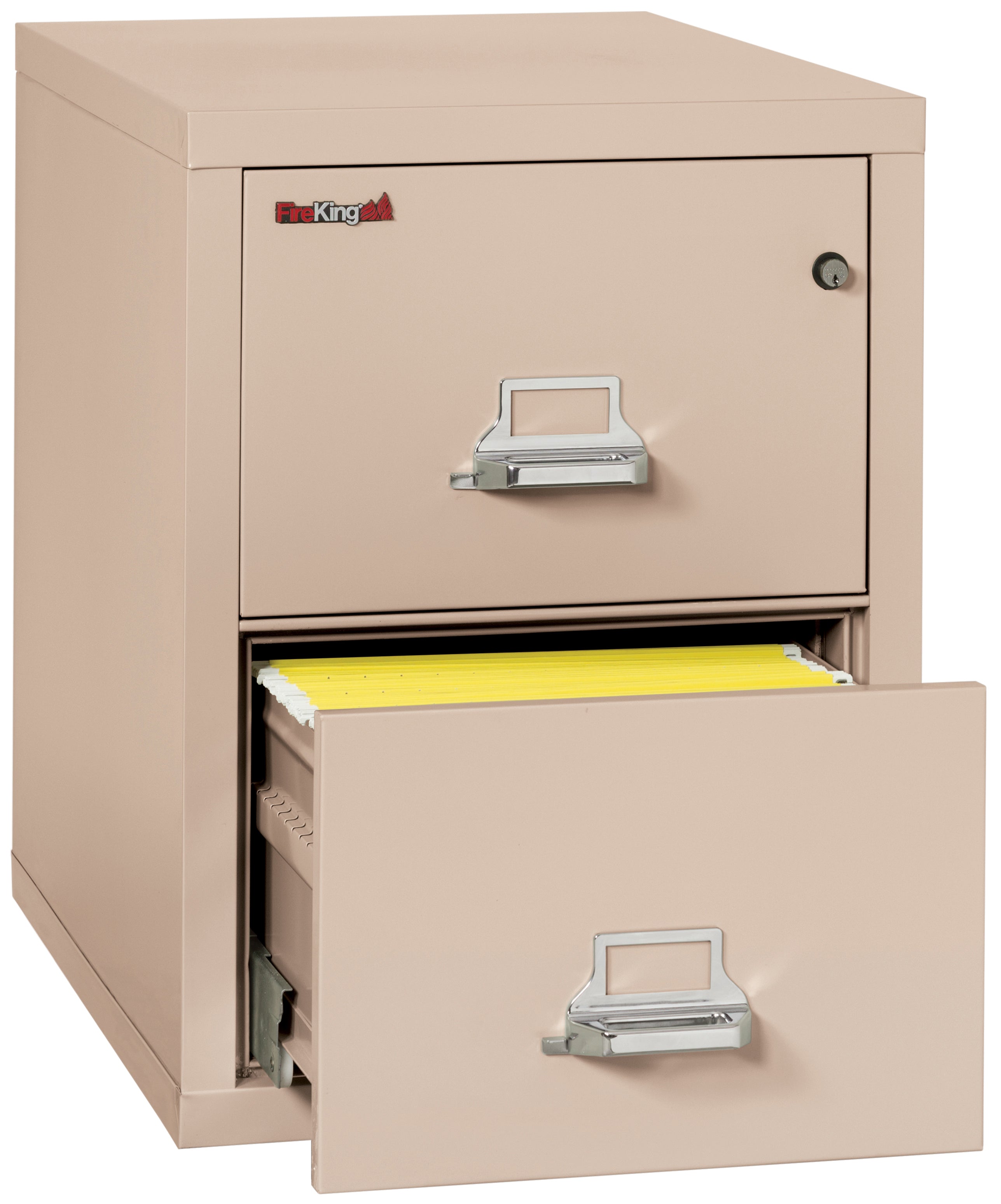1 Hour Fire Resistant File Cabinet - 2 Drawer Letter 31" depth (Champagne)