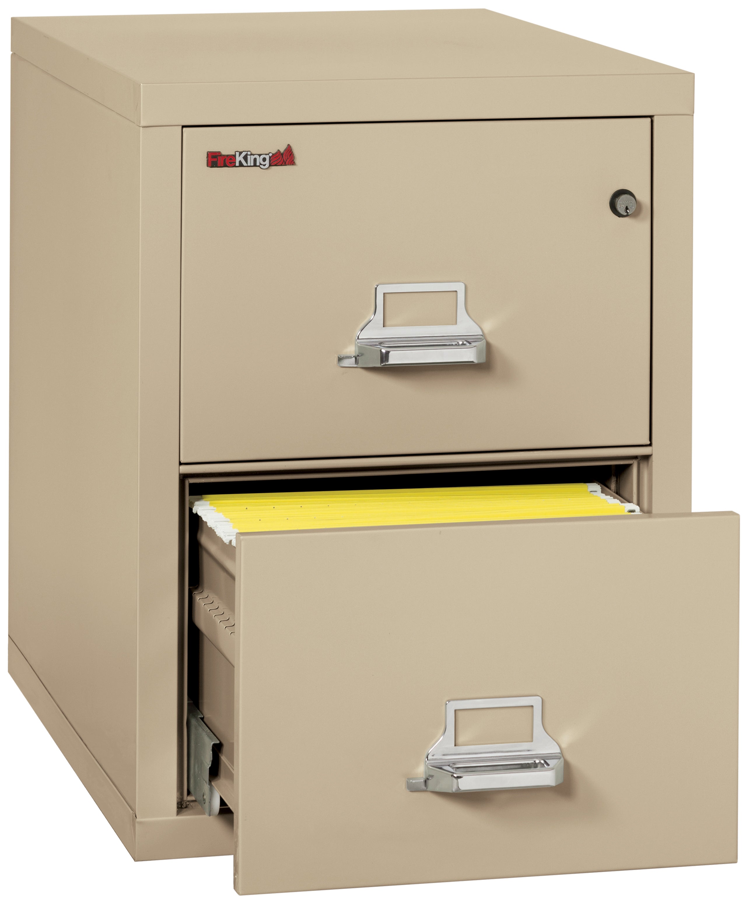 1 Hour Fire Resistant File Cabinet - 2 Drawer Letter 31" depth (Parchment)