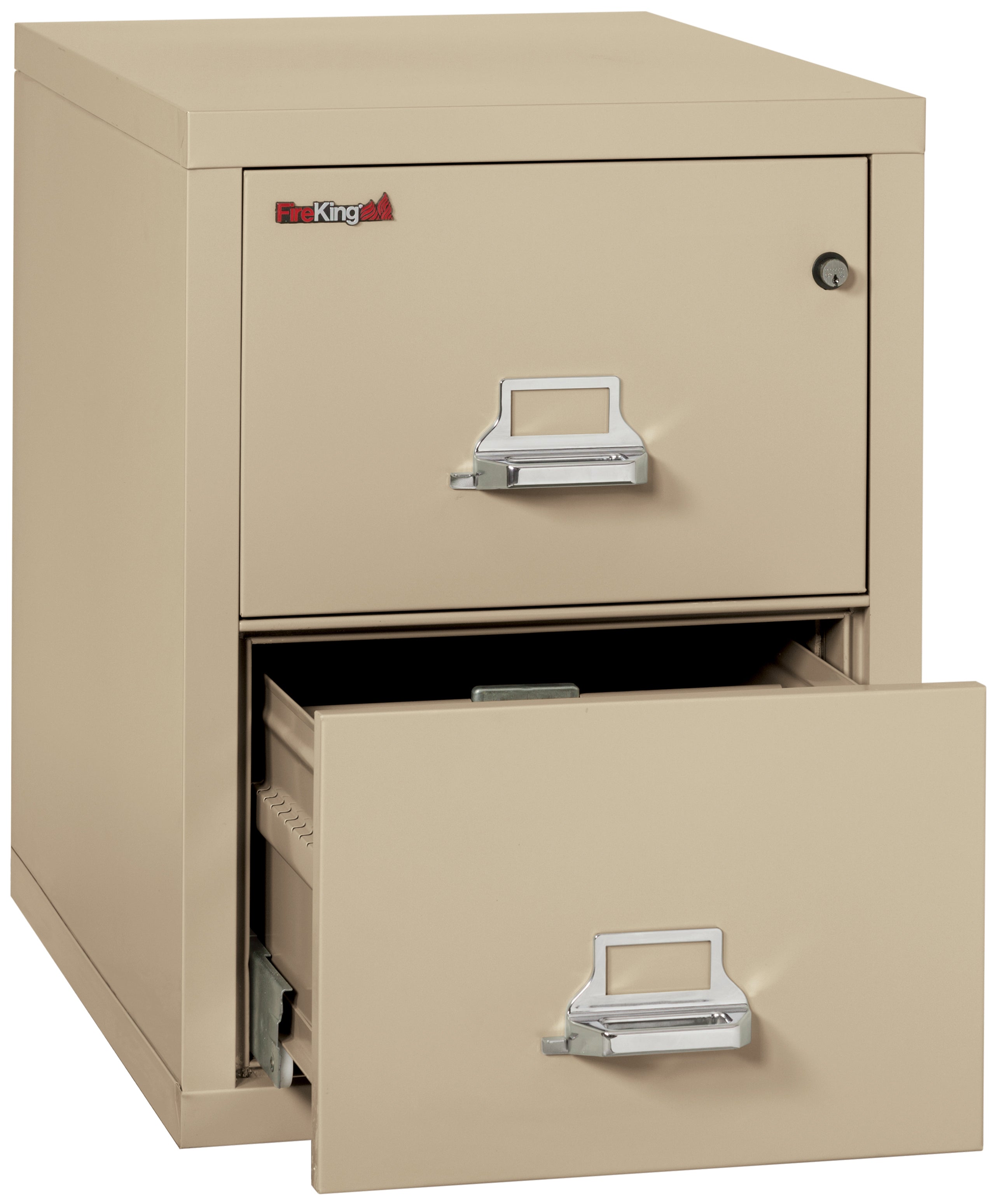 1 Hour Fire Resistant File Cabinet - 2 Drawer Letter 31" depth (Parchment)