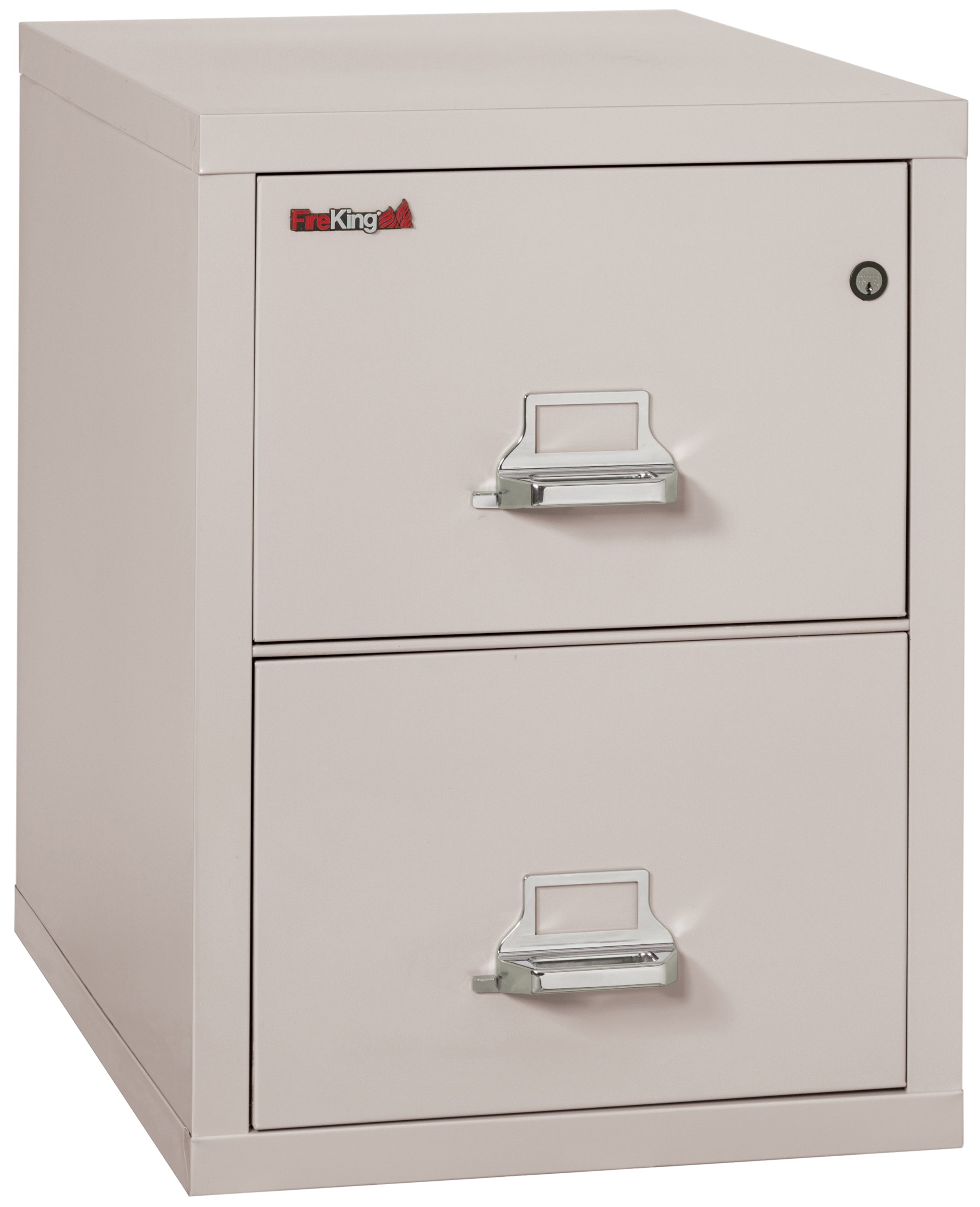 1 Hour Fire Resistant File Cabinet - 2 Drawer Letter 31" depth (Platinum)