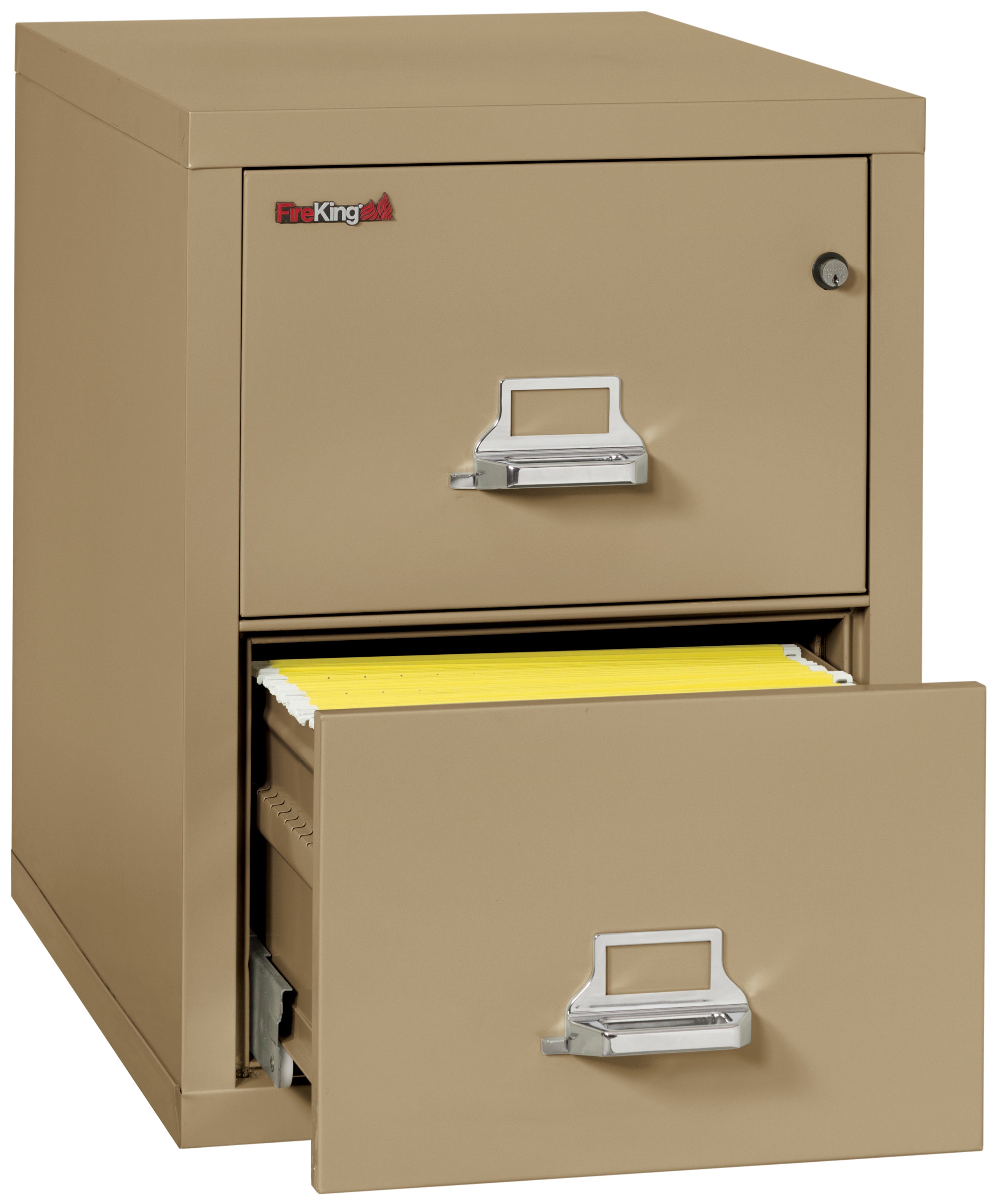 1 Hour Fire Resistant File Cabinet - 2 Drawer Letter 31" depth (Sand)