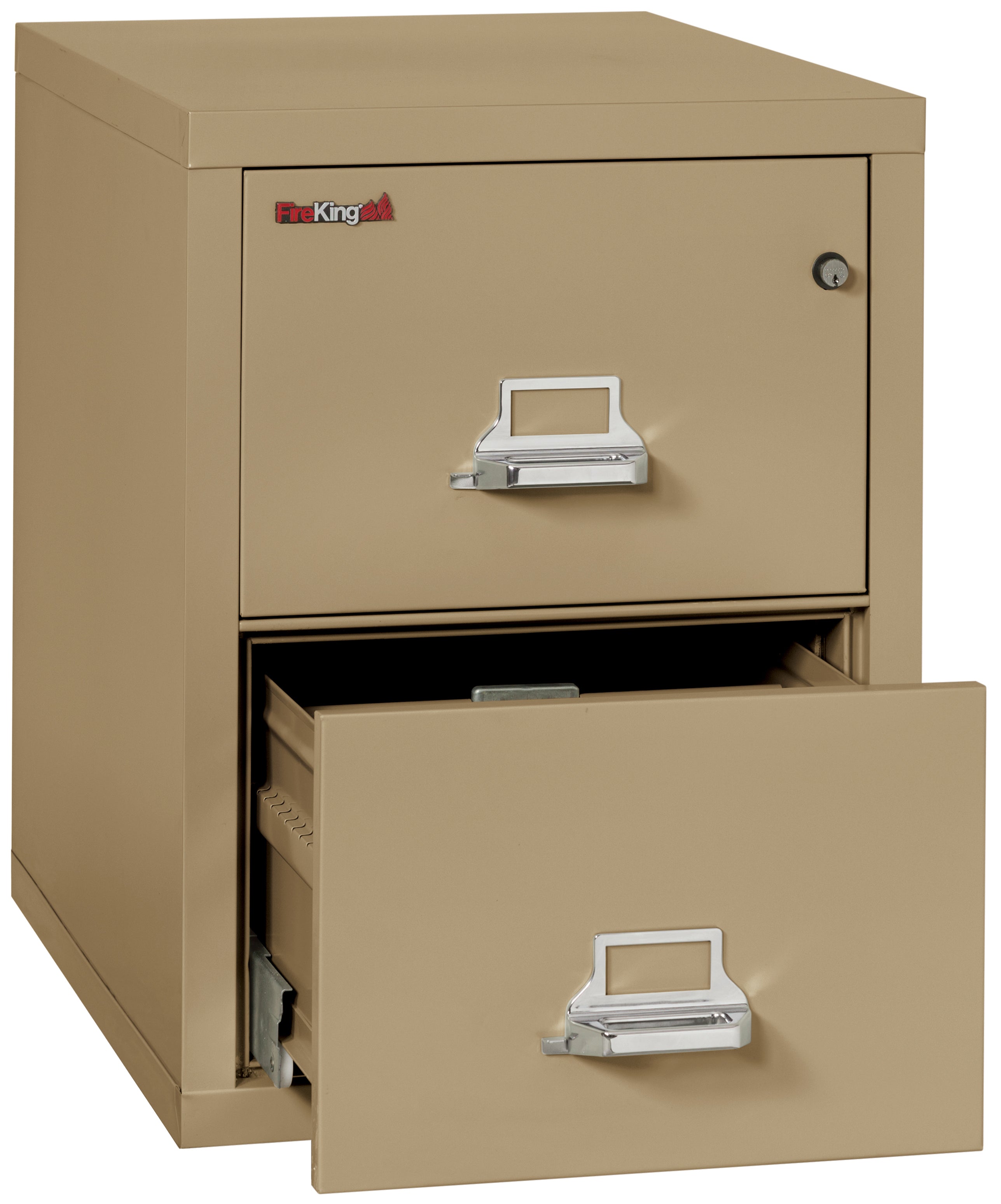 1 Hour Fire Resistant File Cabinet - 2 Drawer Letter 31" depth (Sand)