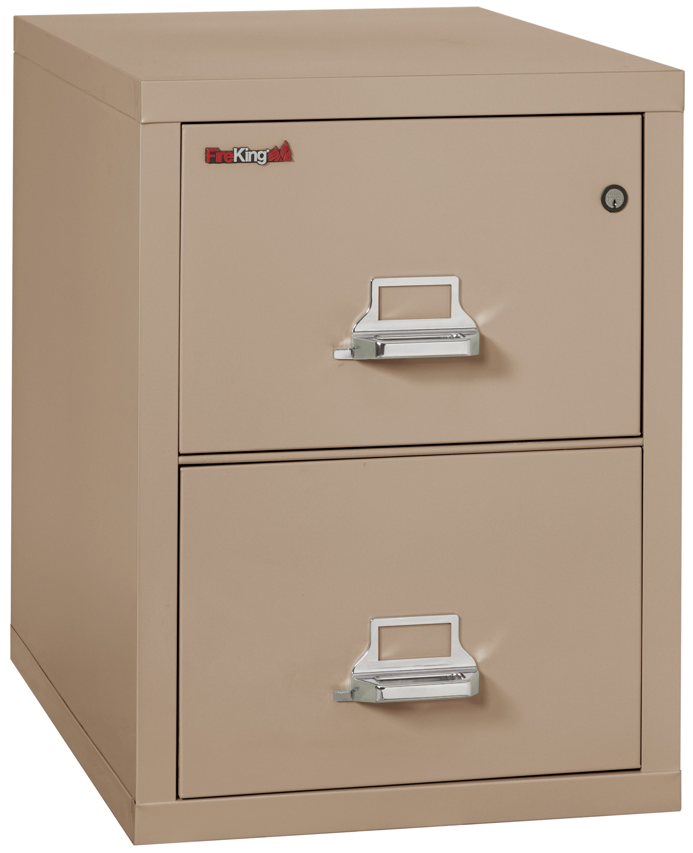 1 Hour Fire Resistant File Cabinet - 2 Drawer Letter 31" depth (Taupe)