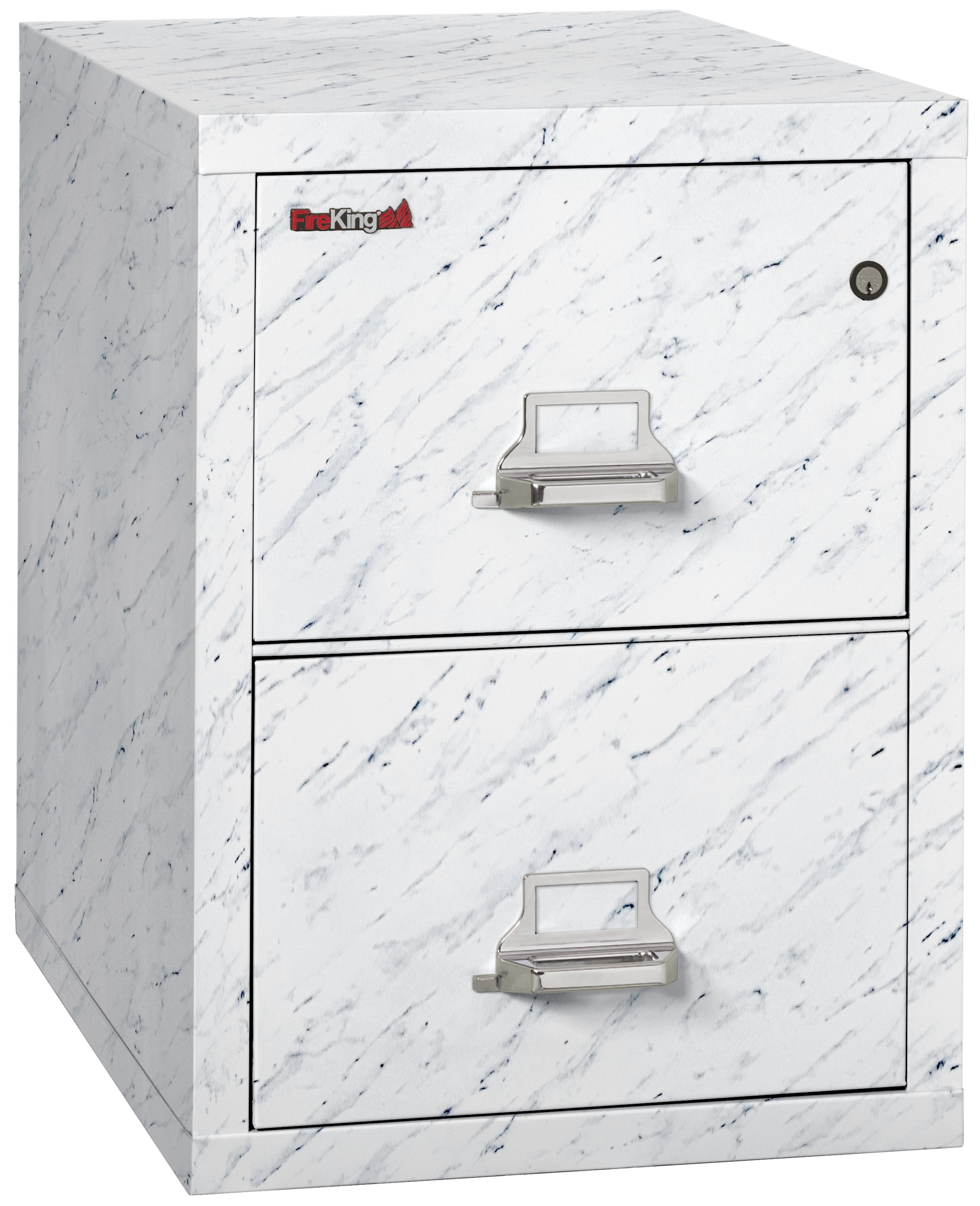 1 Hour Fire Resistant File Cabinet - 2 Drawer Letter 31" depth (Calcutta Marble)